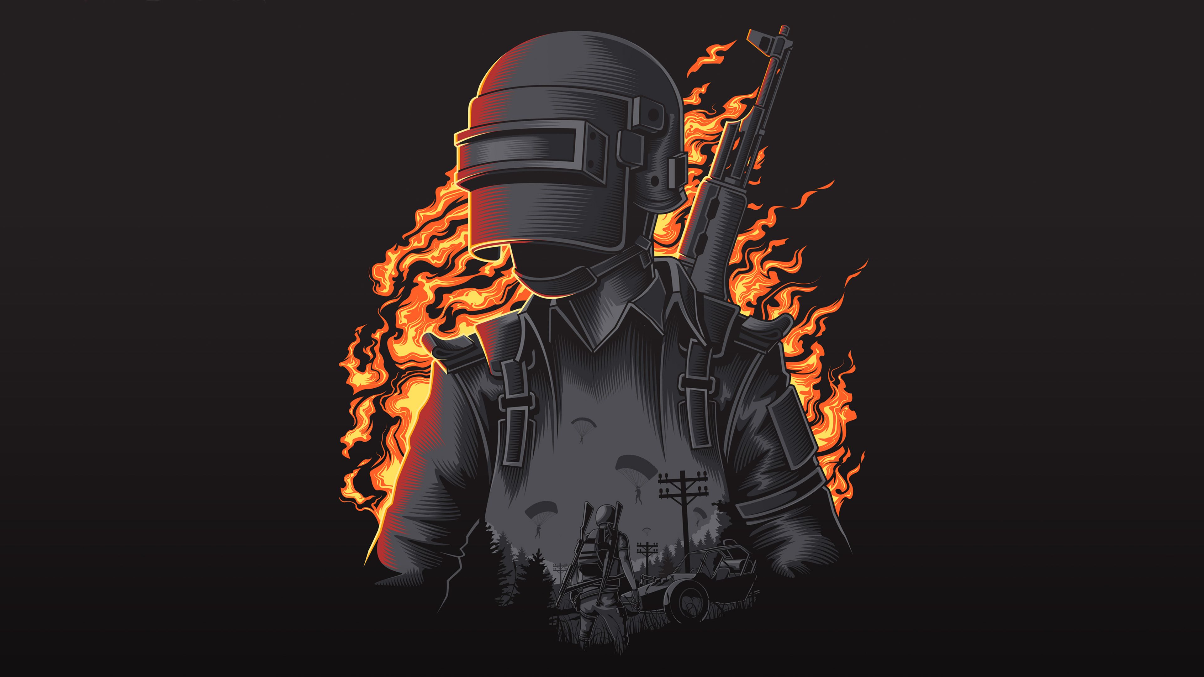 Pubg Logo 1440P Wallpaper