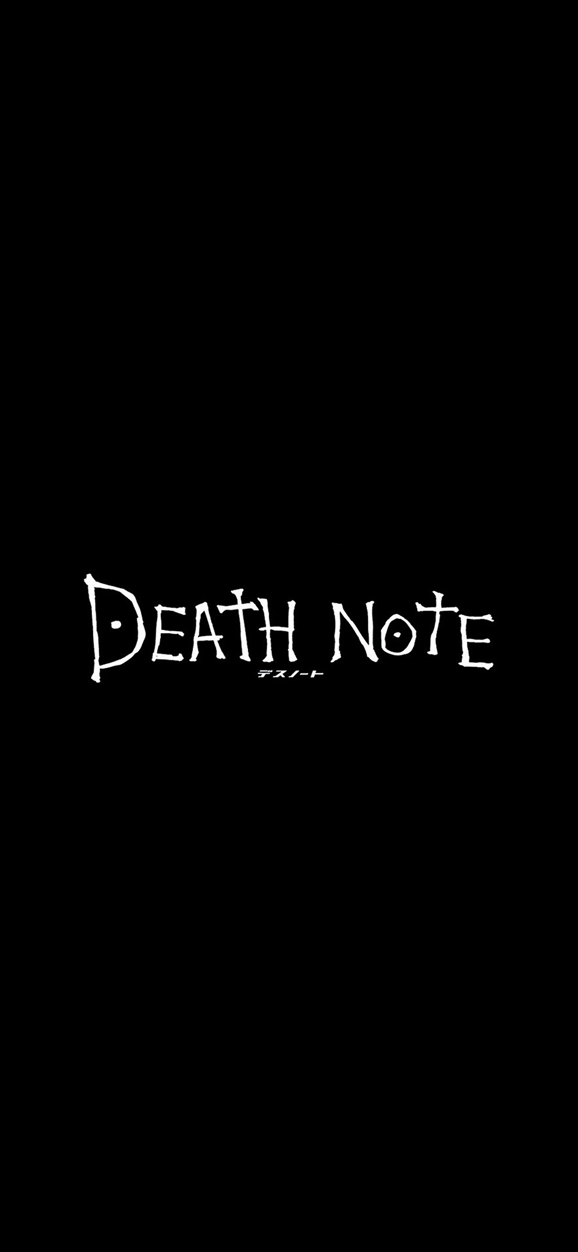 iPhoneXpapers death note cartoon illust minimal