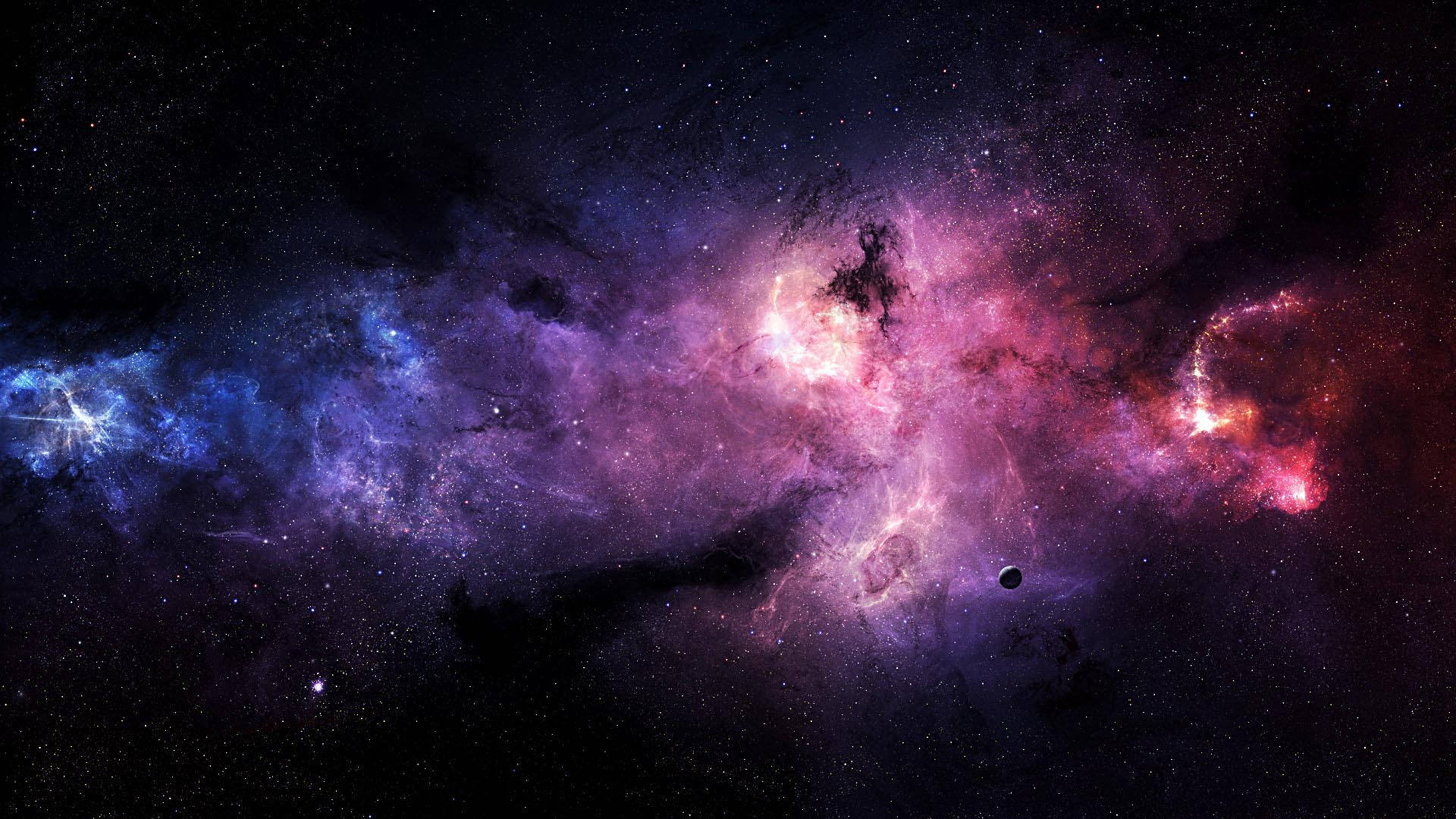 4k Ultra HD Galaxy Clouds Wallpaper