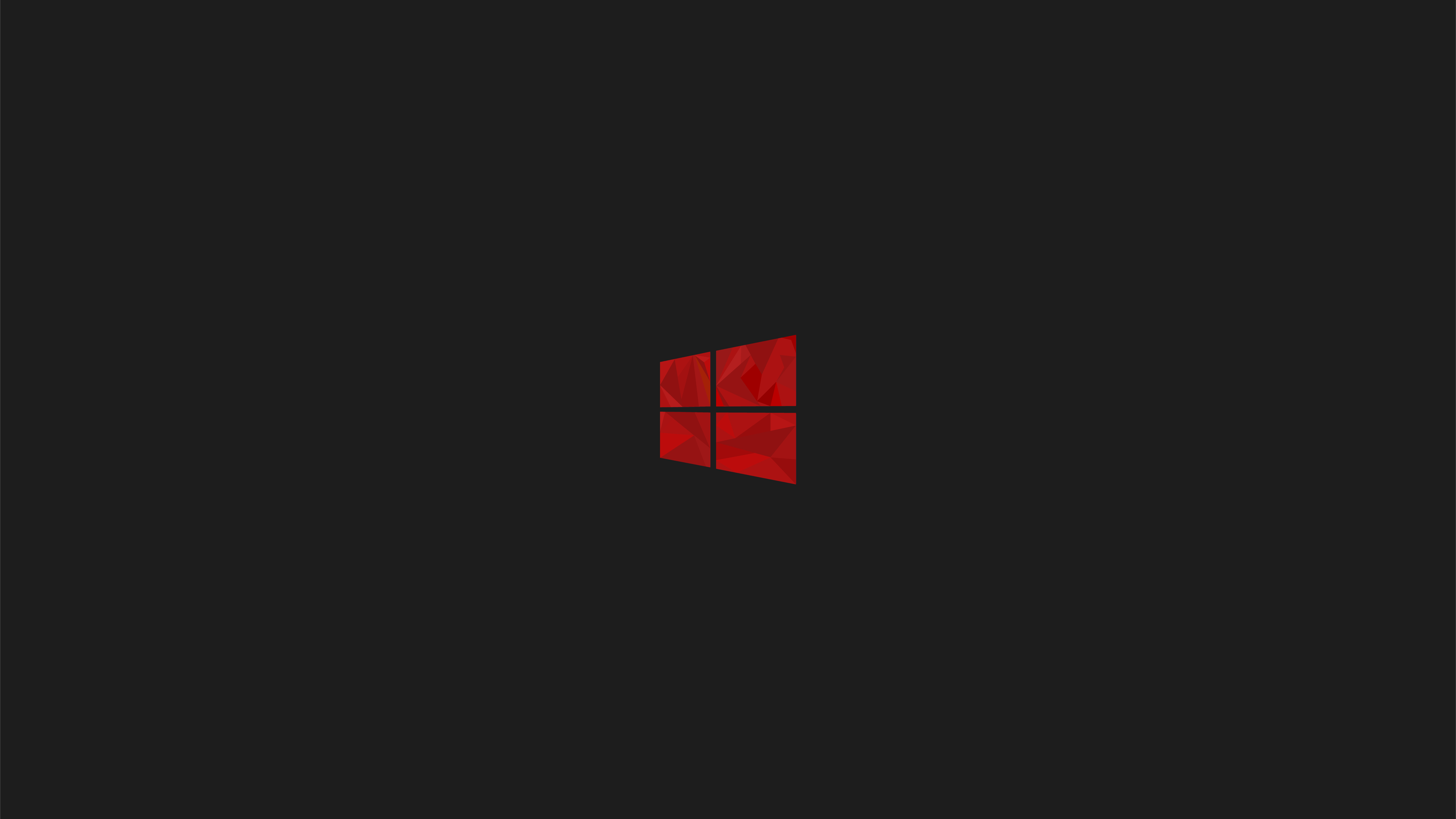 4K, Windows 10, black background, simple background, Microsoft, gray, minimalism, windows logo, simple, red Gallery HD Wallpaper