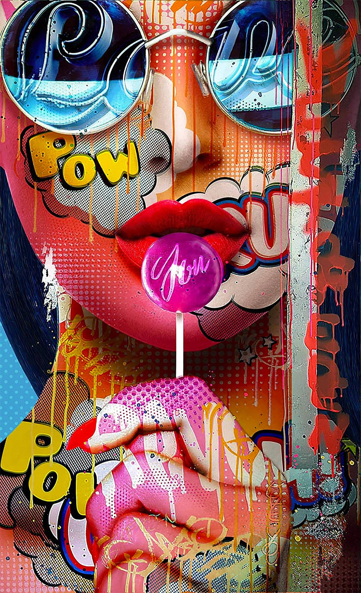 Download Lollipop Pop Art Wallpaper