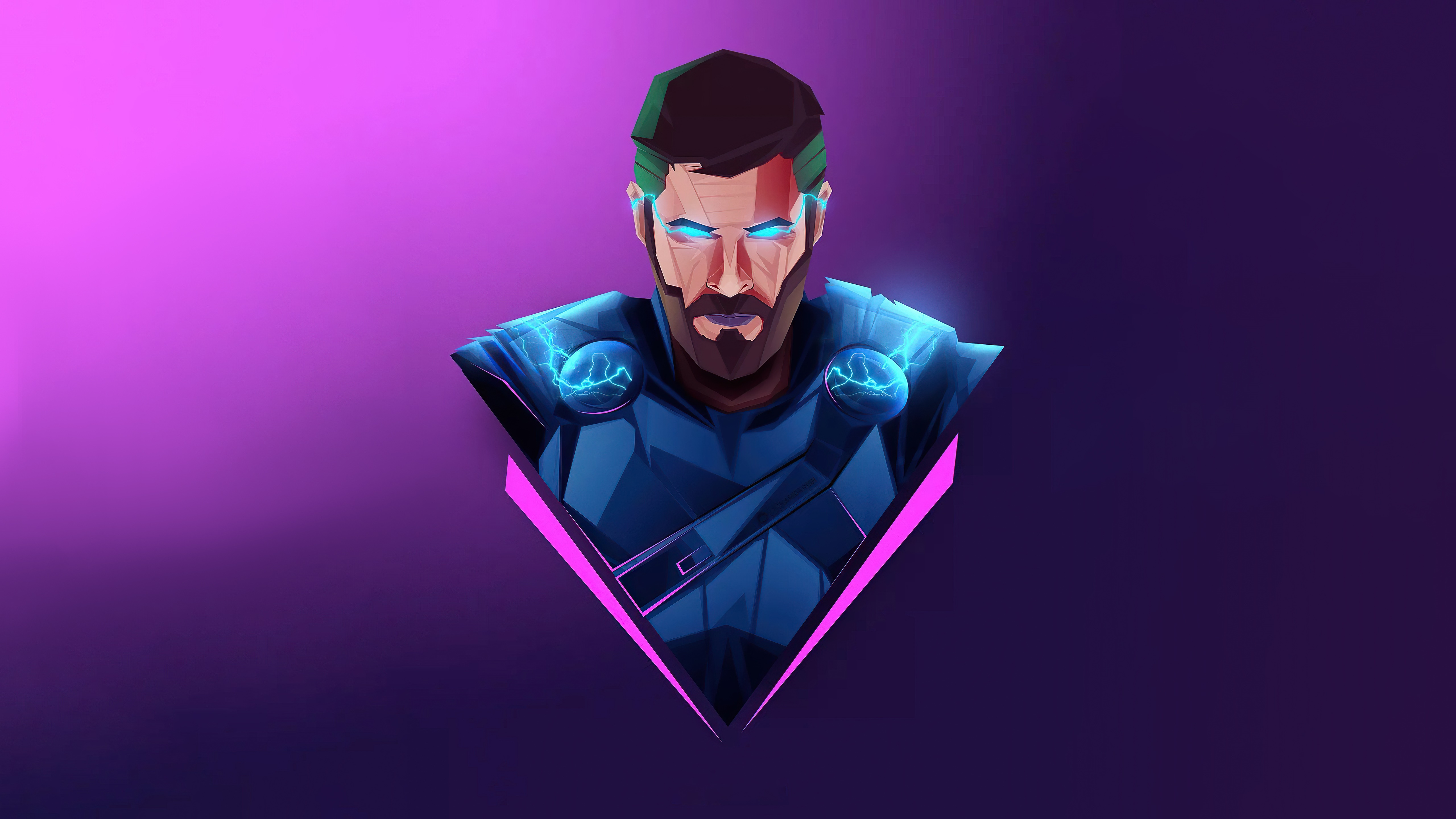 thor, superheroes, artist, artwork, digital art, hd, 4k, 5k, minimalism, minimalist Gallery HD Wallpaper