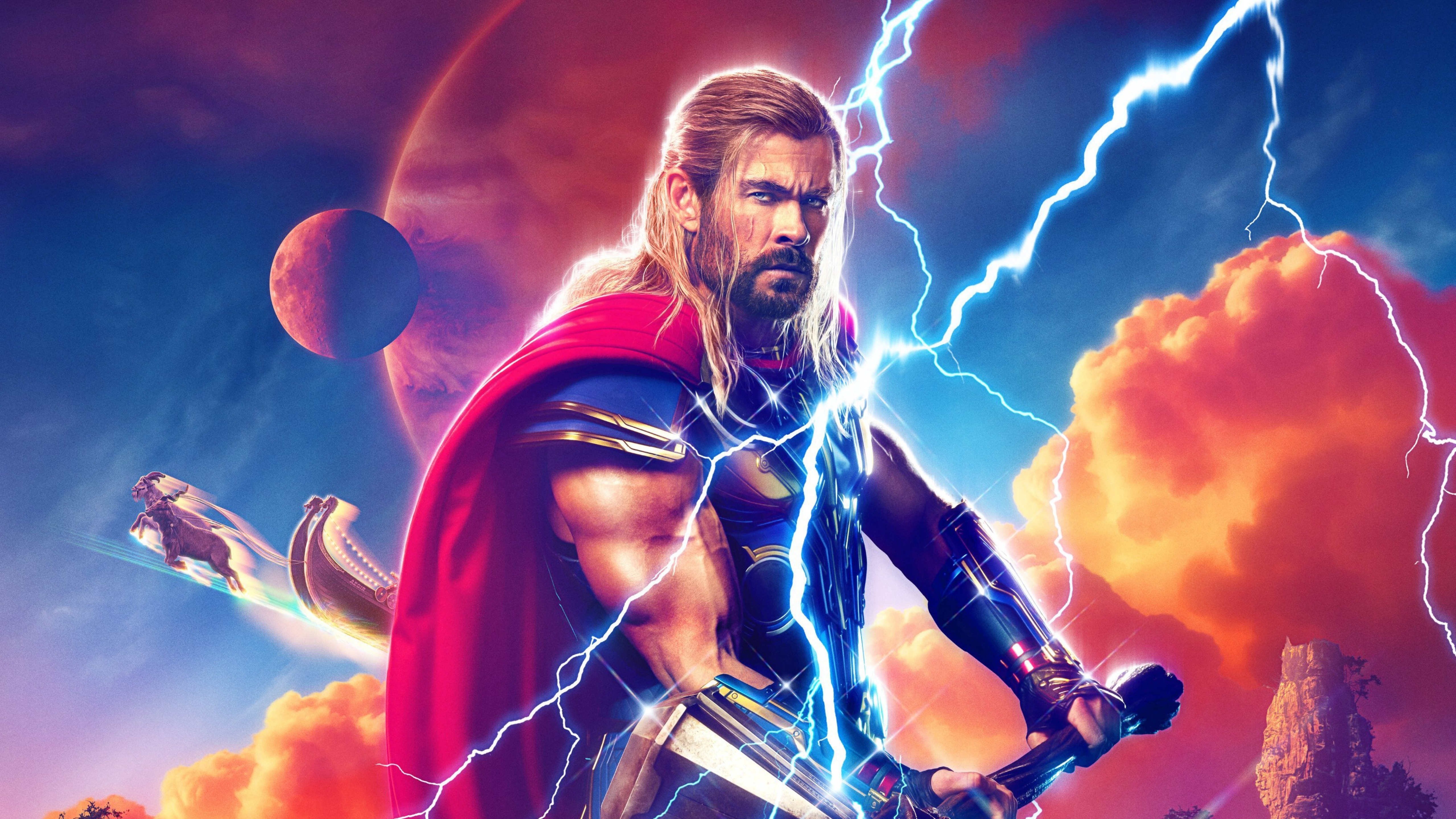 Thor: Love and Thunder Wallpaper 4K, Chris Hemsworth