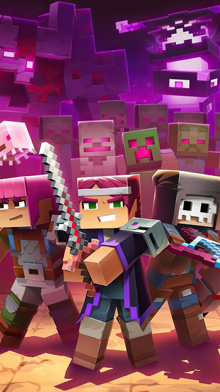 minecraft dungeons ultimate edition 4k iPhone 8 Wallpaper Free Download