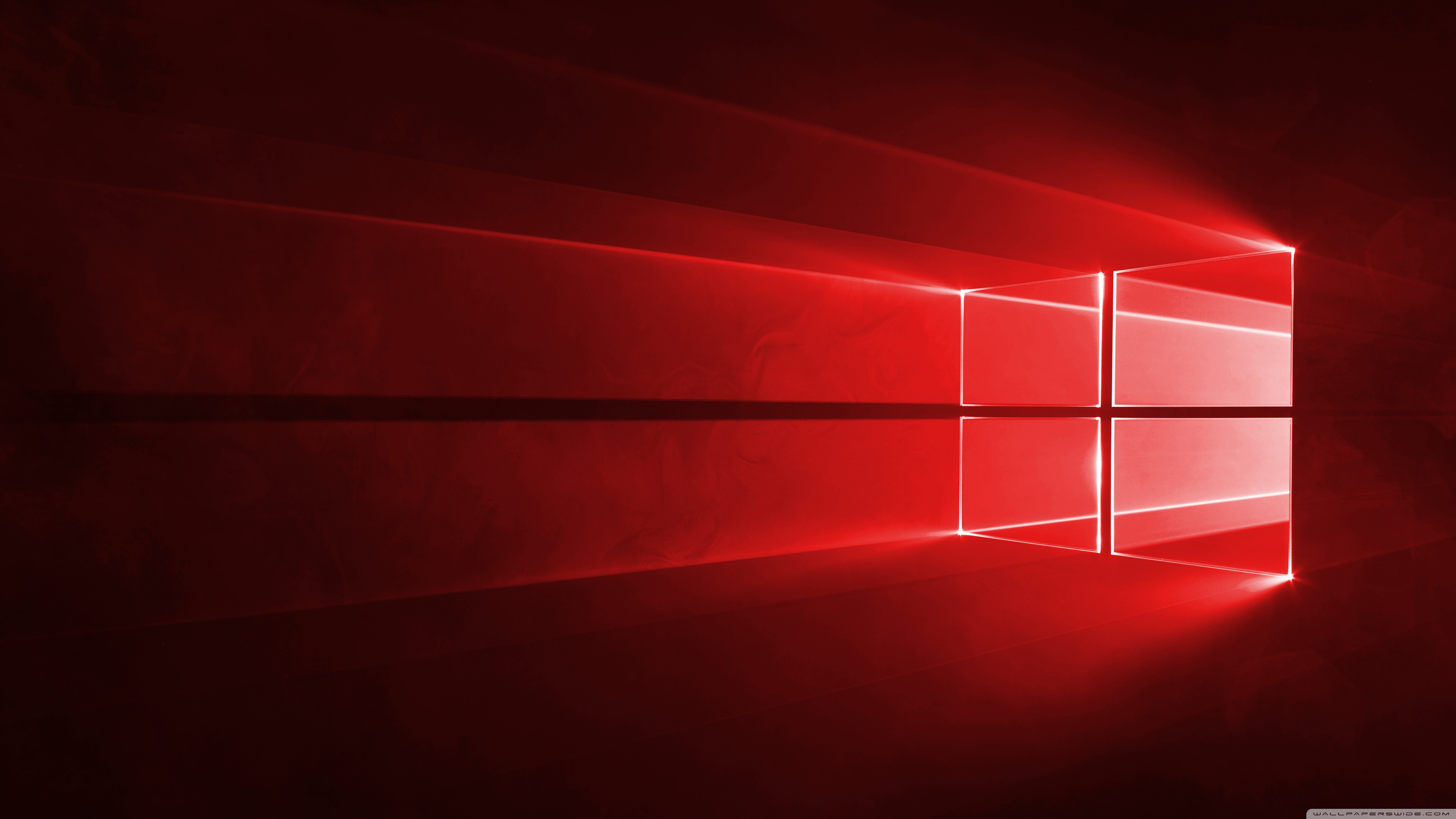 Windows 10 Red in 4K Ultra HD Desktop Background Wallpaper for: Widescreen & UltraWide Desktop & Laptop, Multi Display, Dual & Triple Monitor, Tablet
