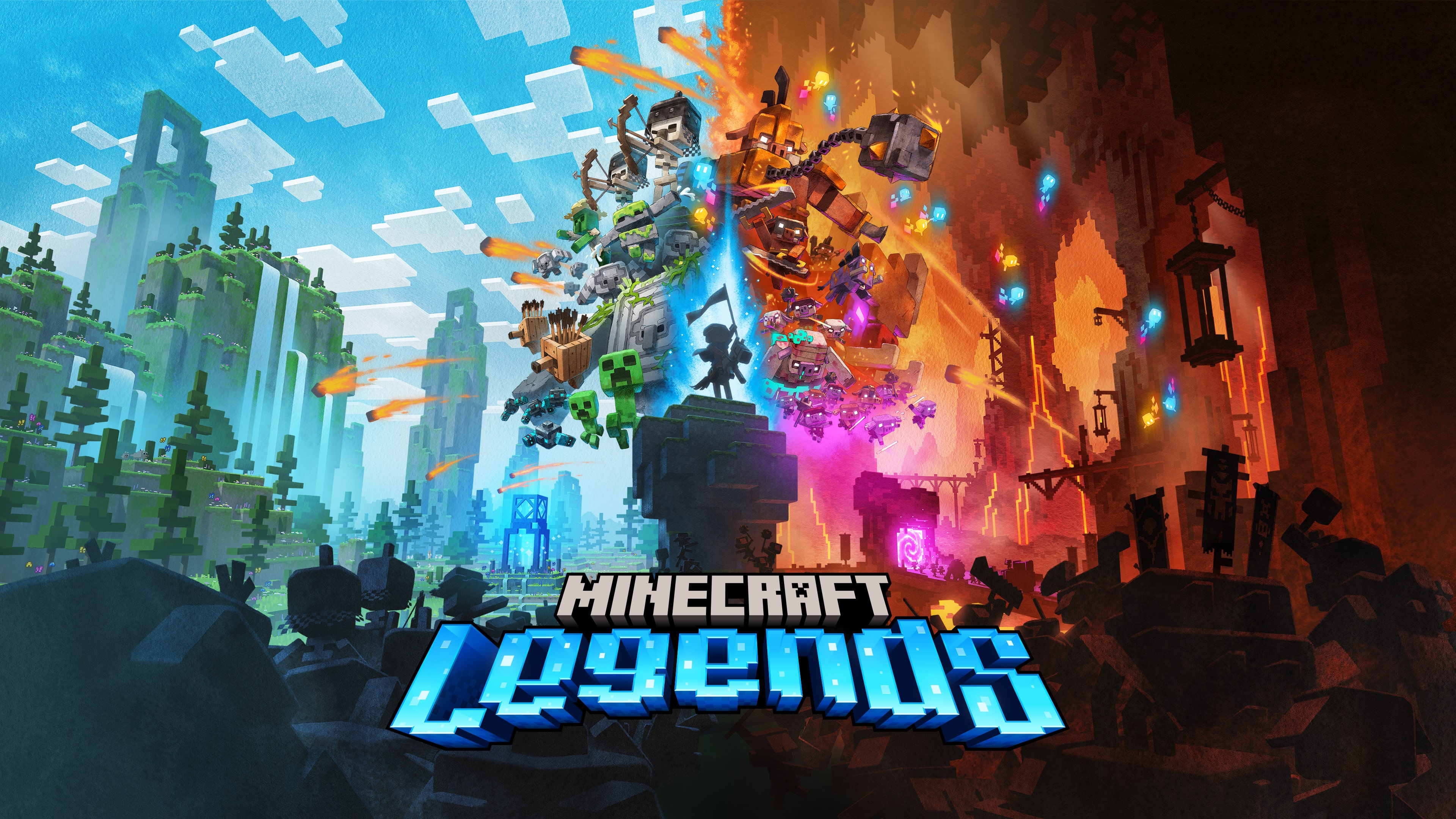 Minecraft Legends Wallpaper 4K, 2023