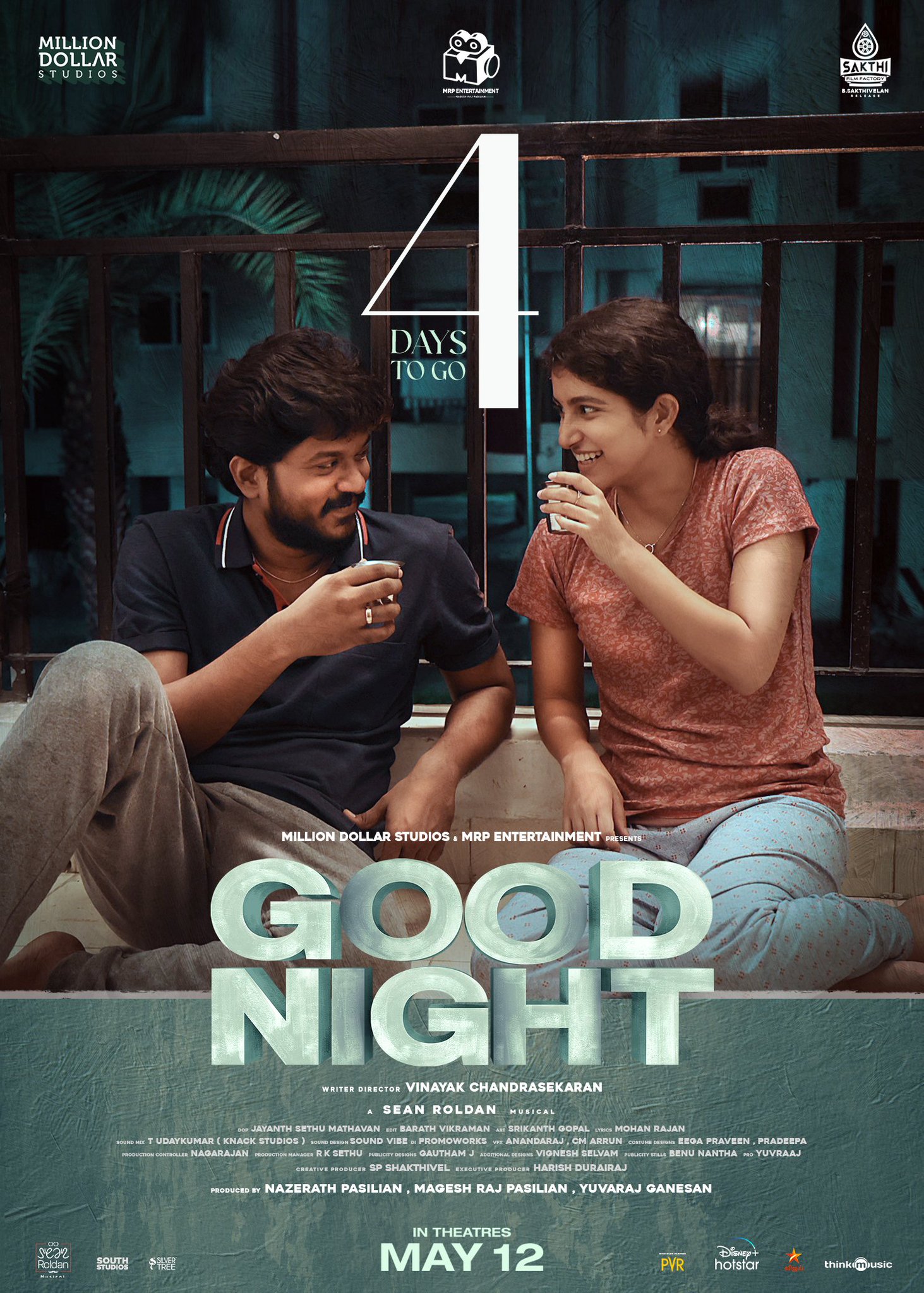 Naganathan to go for #GoodNight movie. Bookings to open from tomorrow. TN release