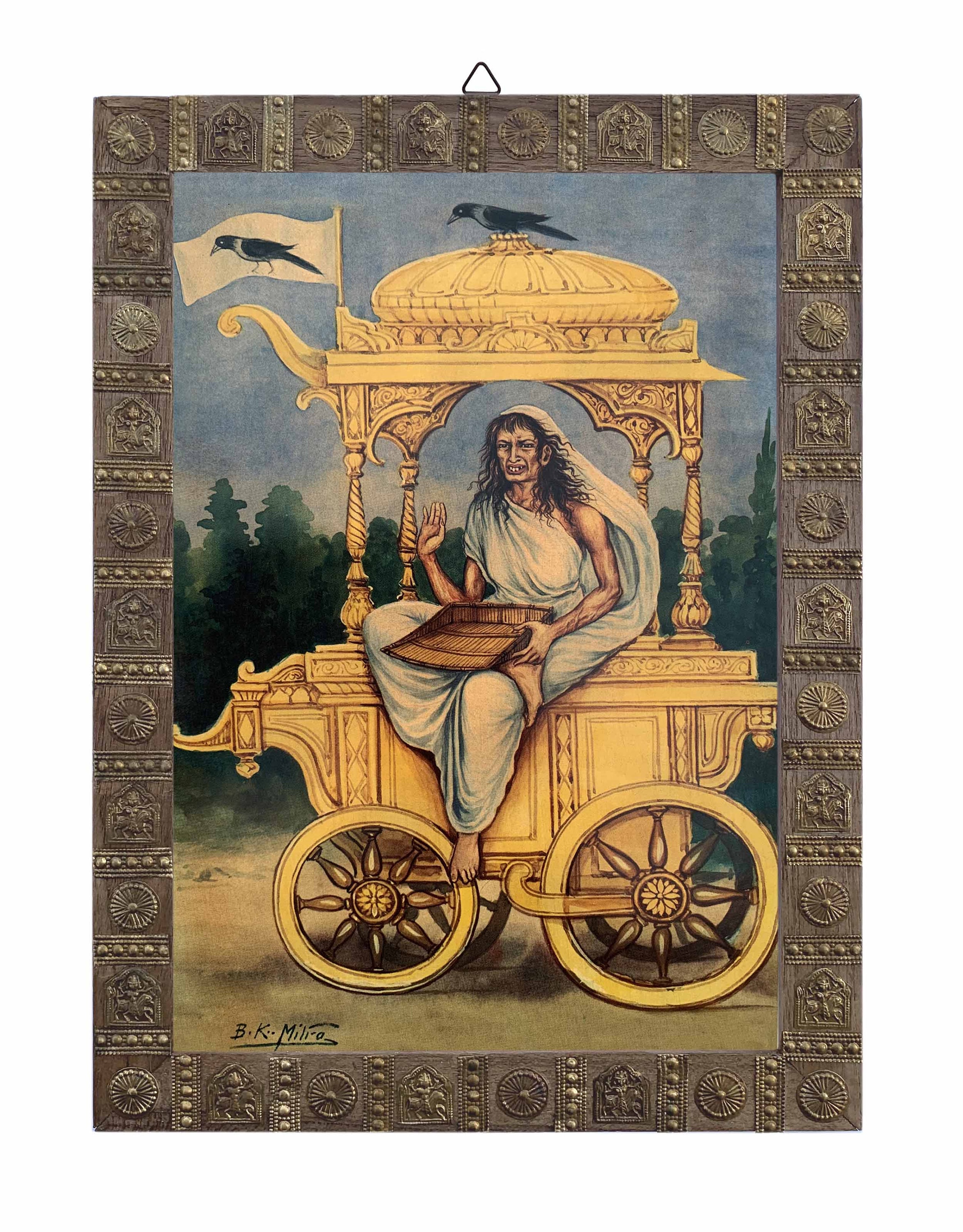 Goddess Dhumavati Photo Vintage Indian Hindu God Photo
