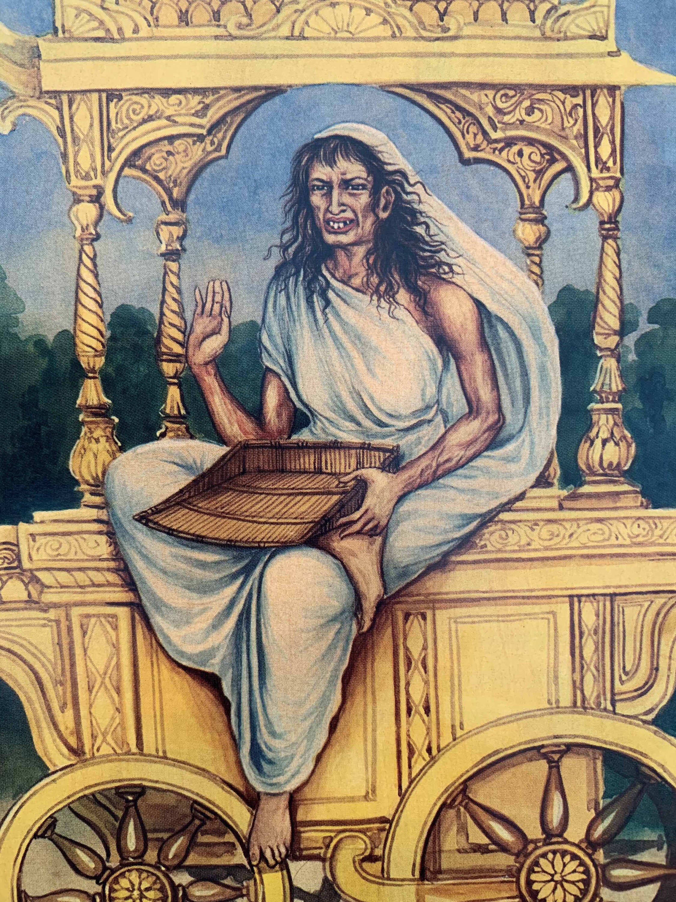 Goddess Dhumavati Photo Vintage Indian Hindu God Photo