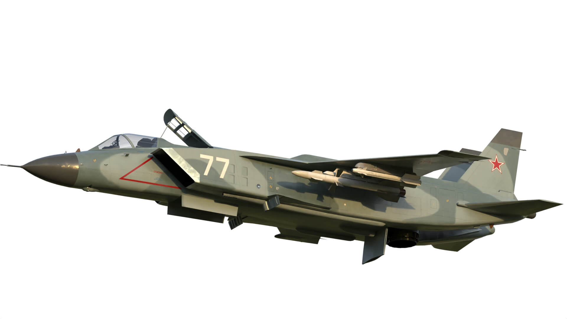 Yak 141 VTOL Jet Fighter 3D Model
