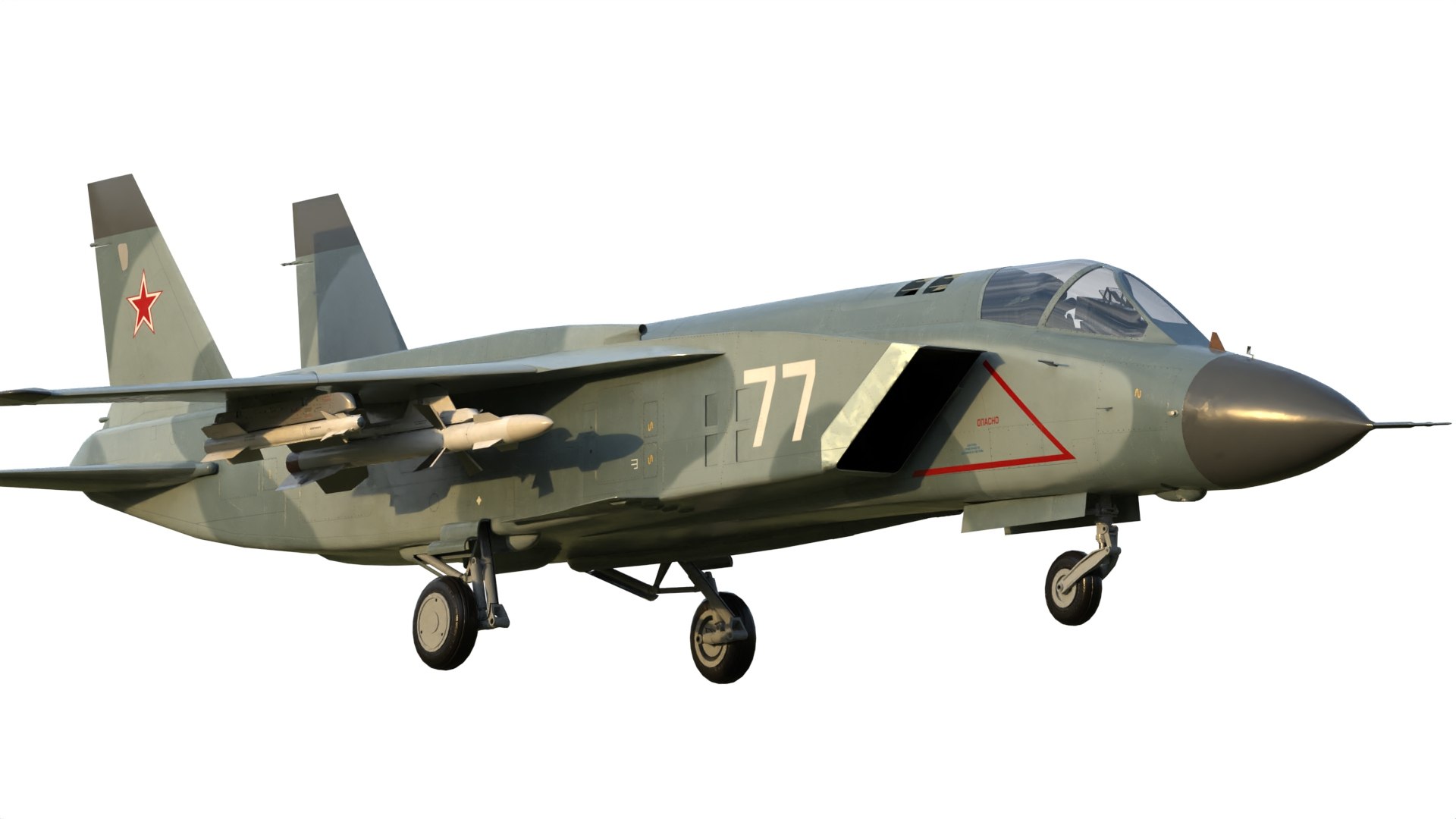 Yak 141 VTOL Jet Fighter 3D Model