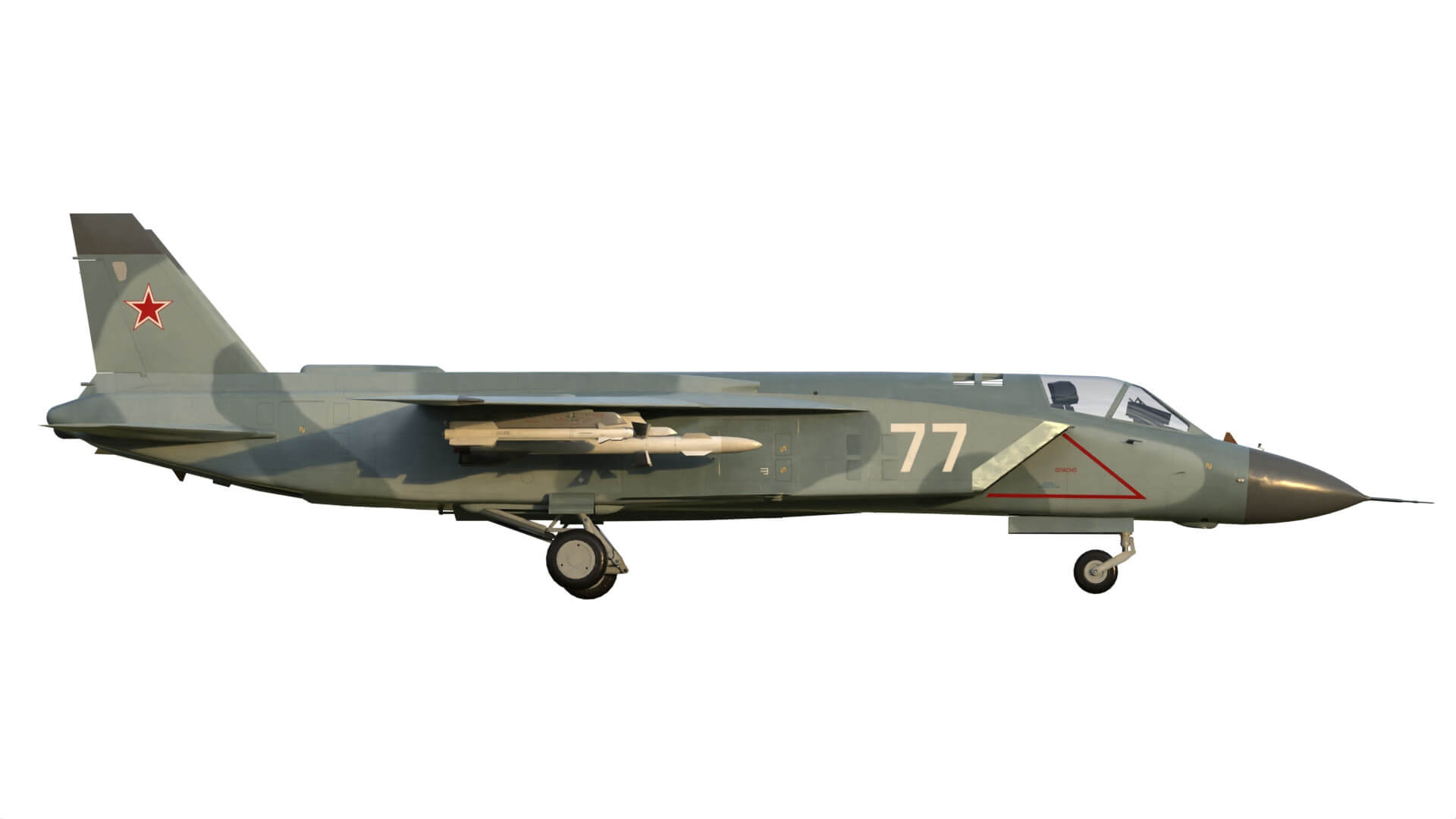 Yak 141 VTOL Jet Fighter 3D Model