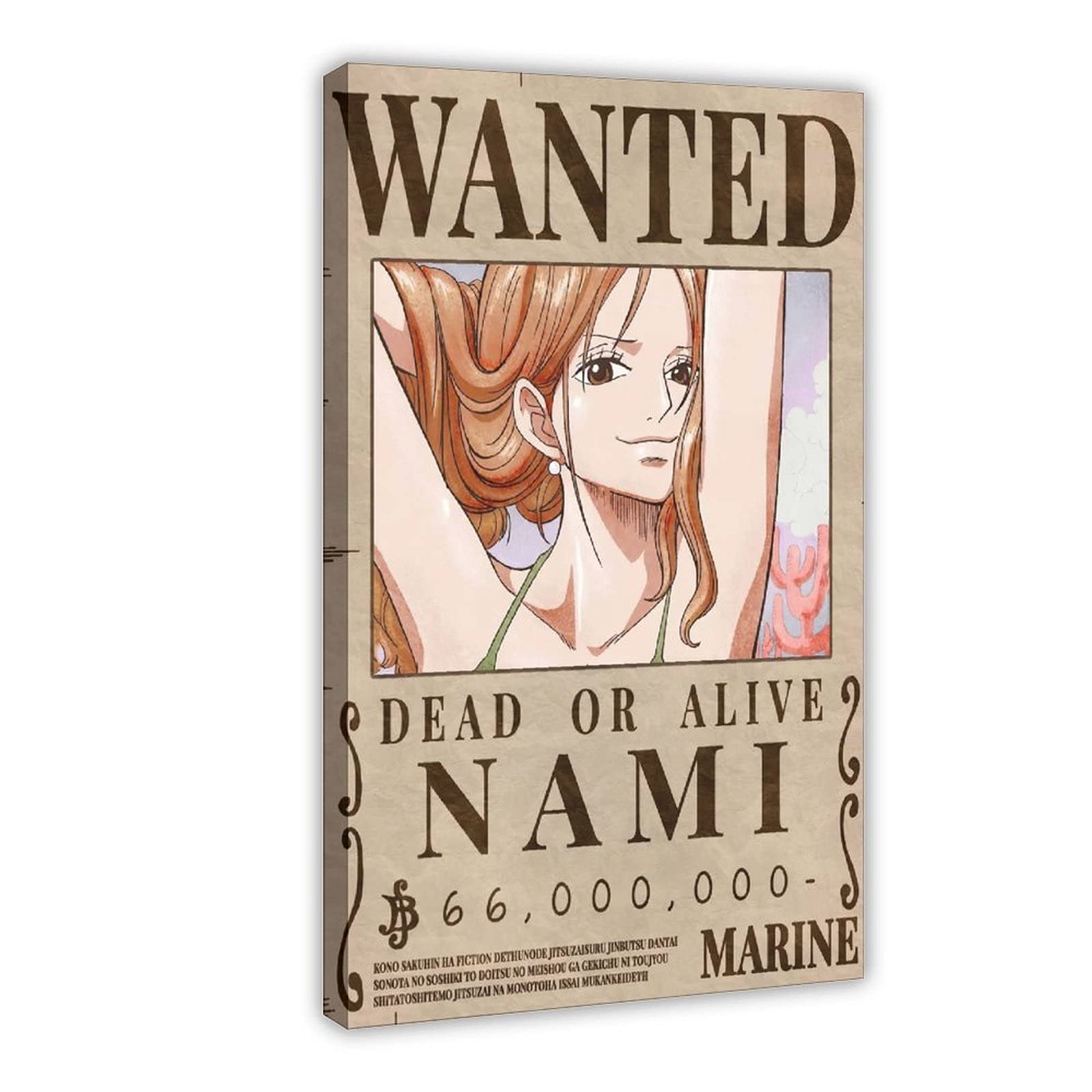 One Piece Japanese Anime Wallpaper Nami Bounty Wanted Poster Character HD Poster Mural Canvas Poster Bedroom Decor Sports Landscape Office Room Decor Gift Frame:20×30inch(50×75cm), Amazon.ca: Tools & Home Improvement