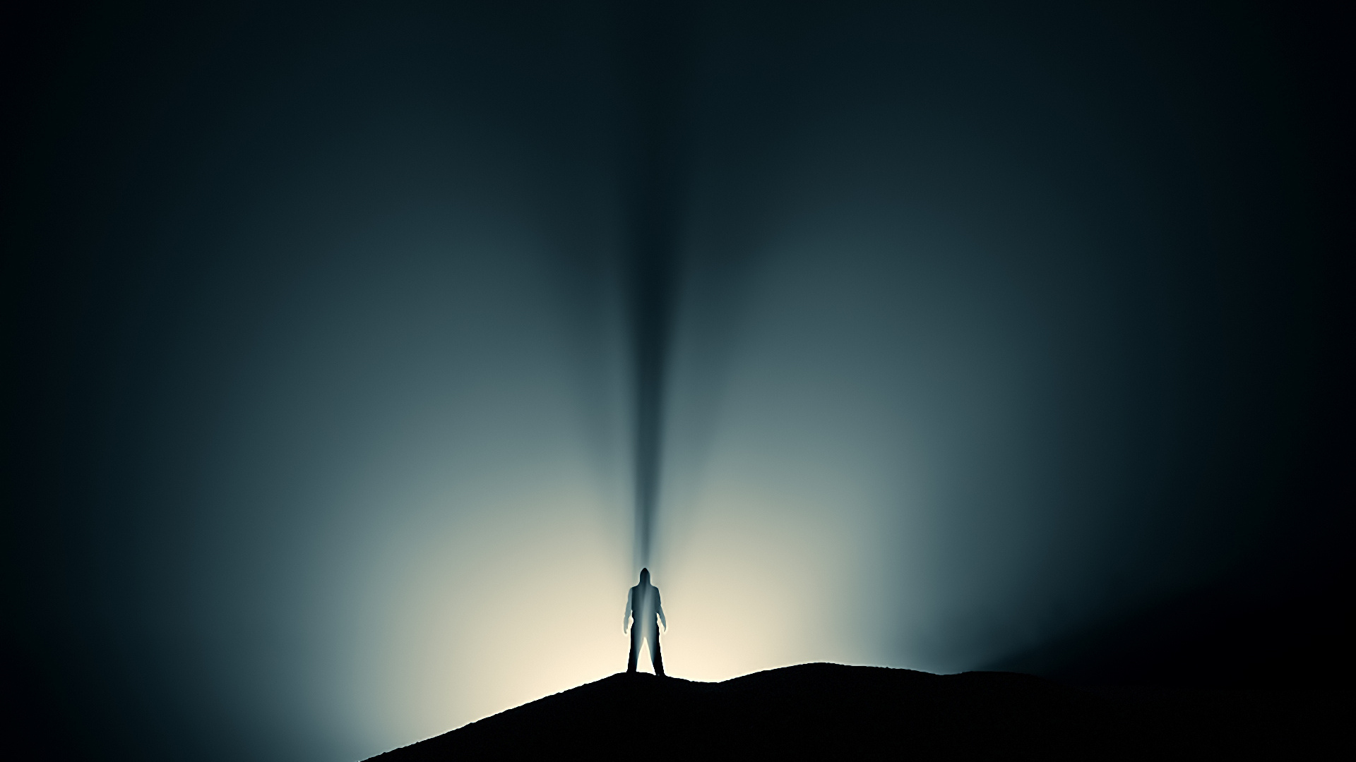 1920x1080 sun, shadow, silhouette, Man, guy, parachute