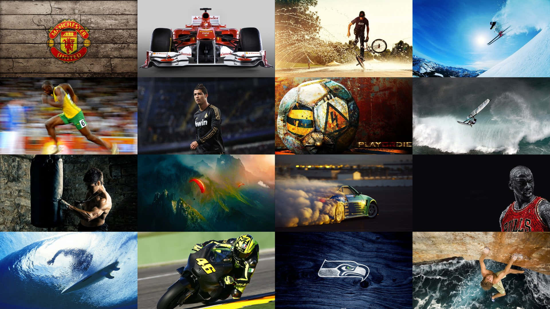 Download Collage Best Sports Wallpaper