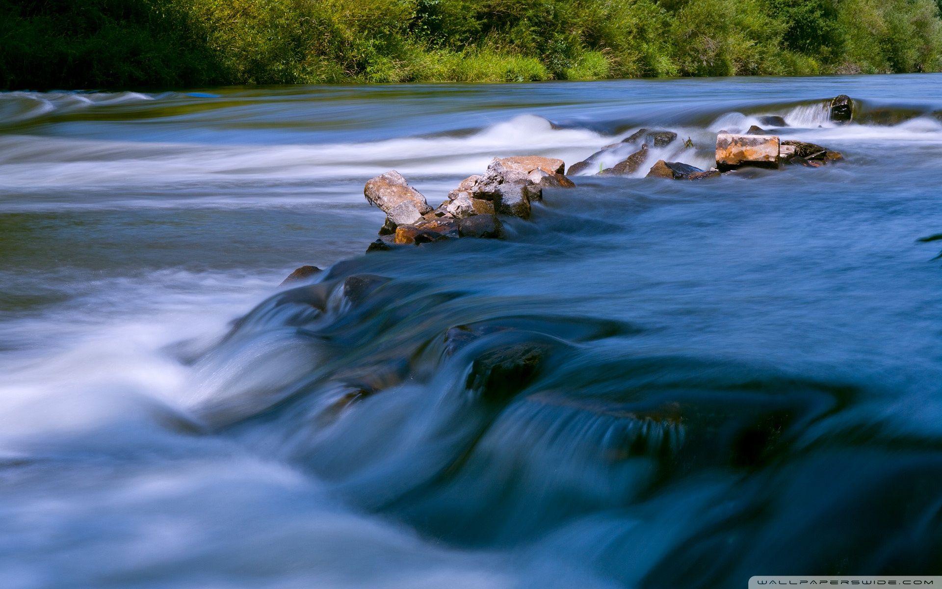 Flowing River Wallpaper