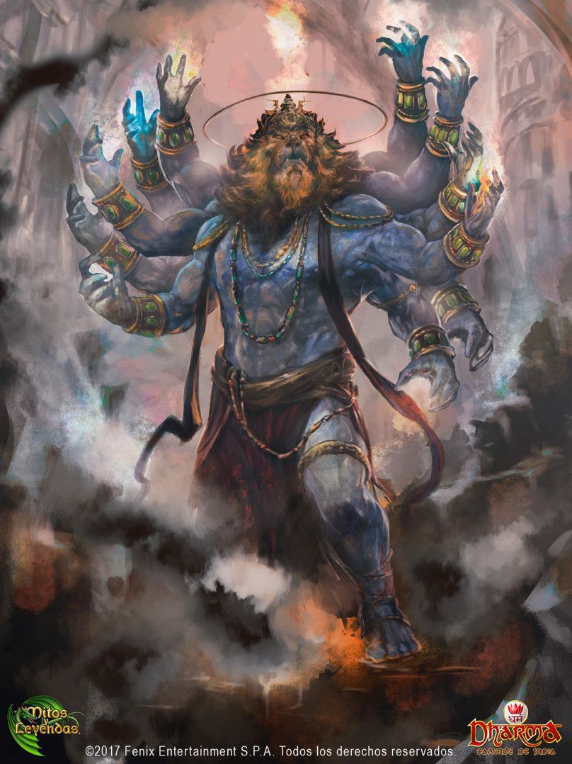 NARASIMHA, cristian huerta. Lord hanuman wallpaper, Shiva art, Lord shiva painting