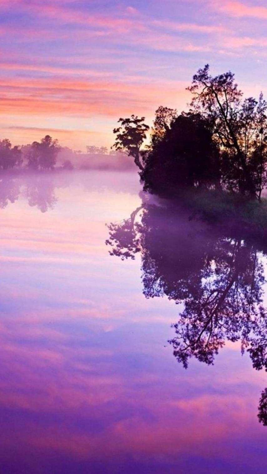 Purple Aesthetic Landscape Wallpaper and Background image Free Download