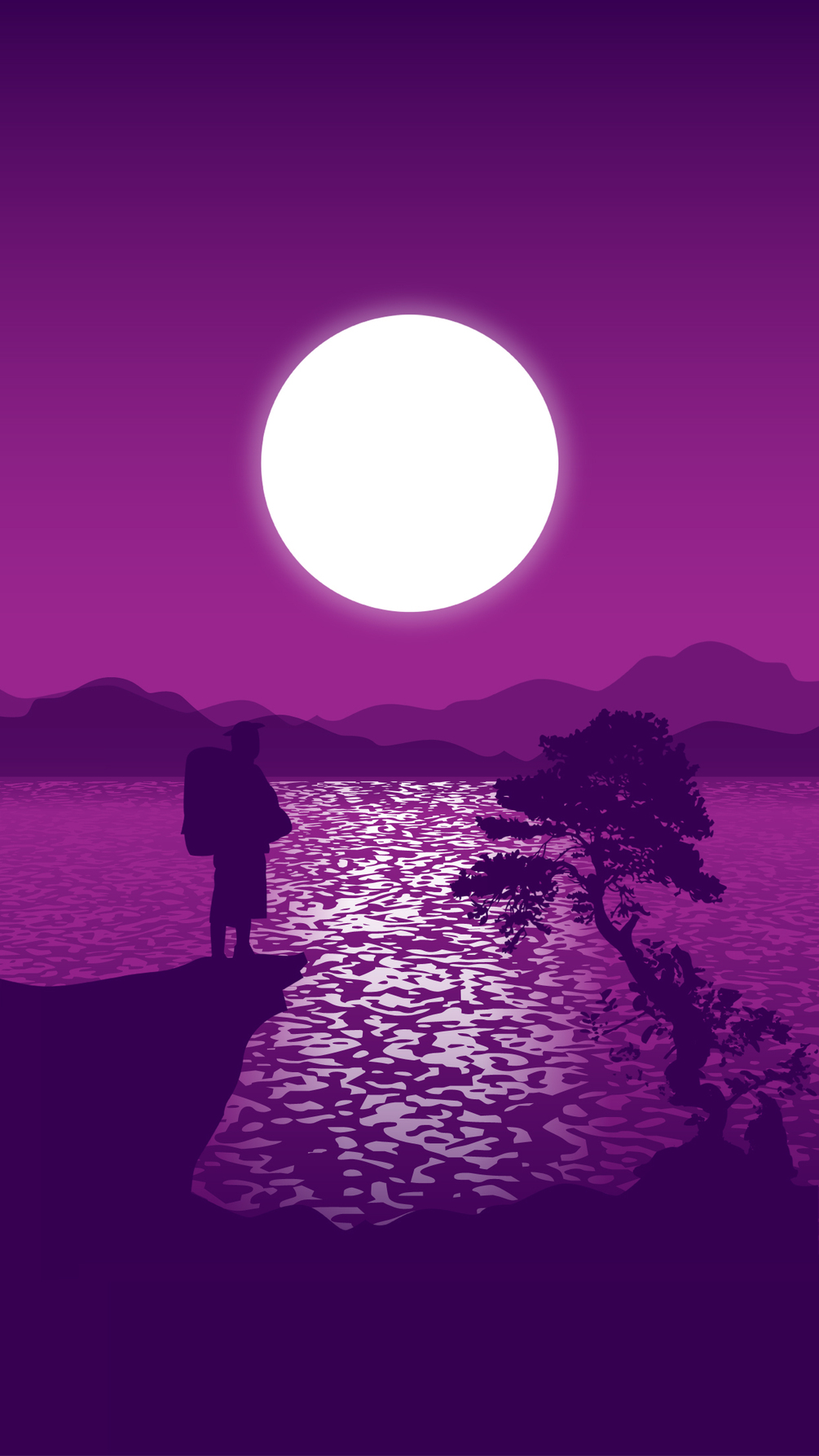 Purple Scenery Wallpaper