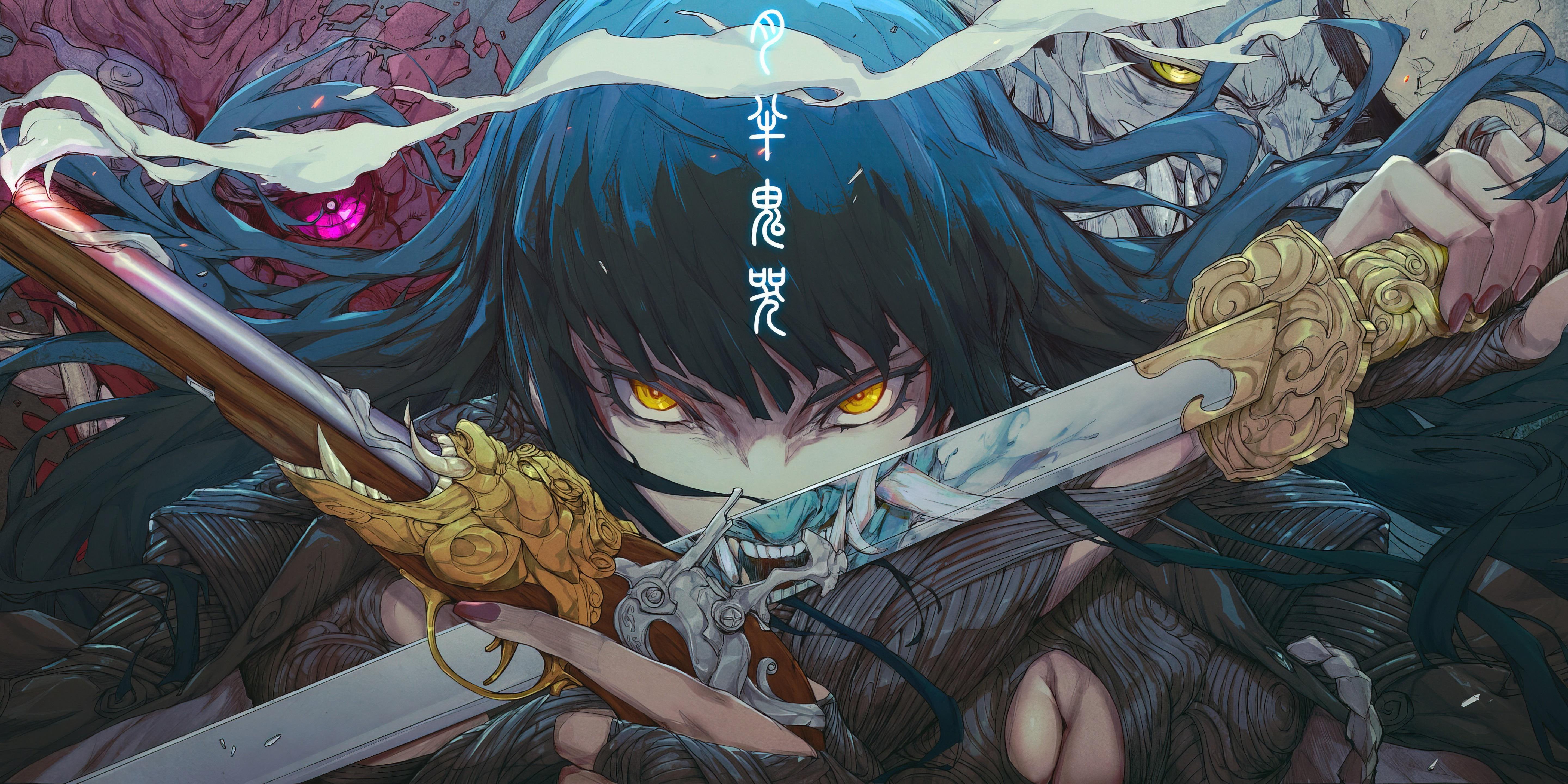 Japanese Anime Artwork 5k Wallpaper