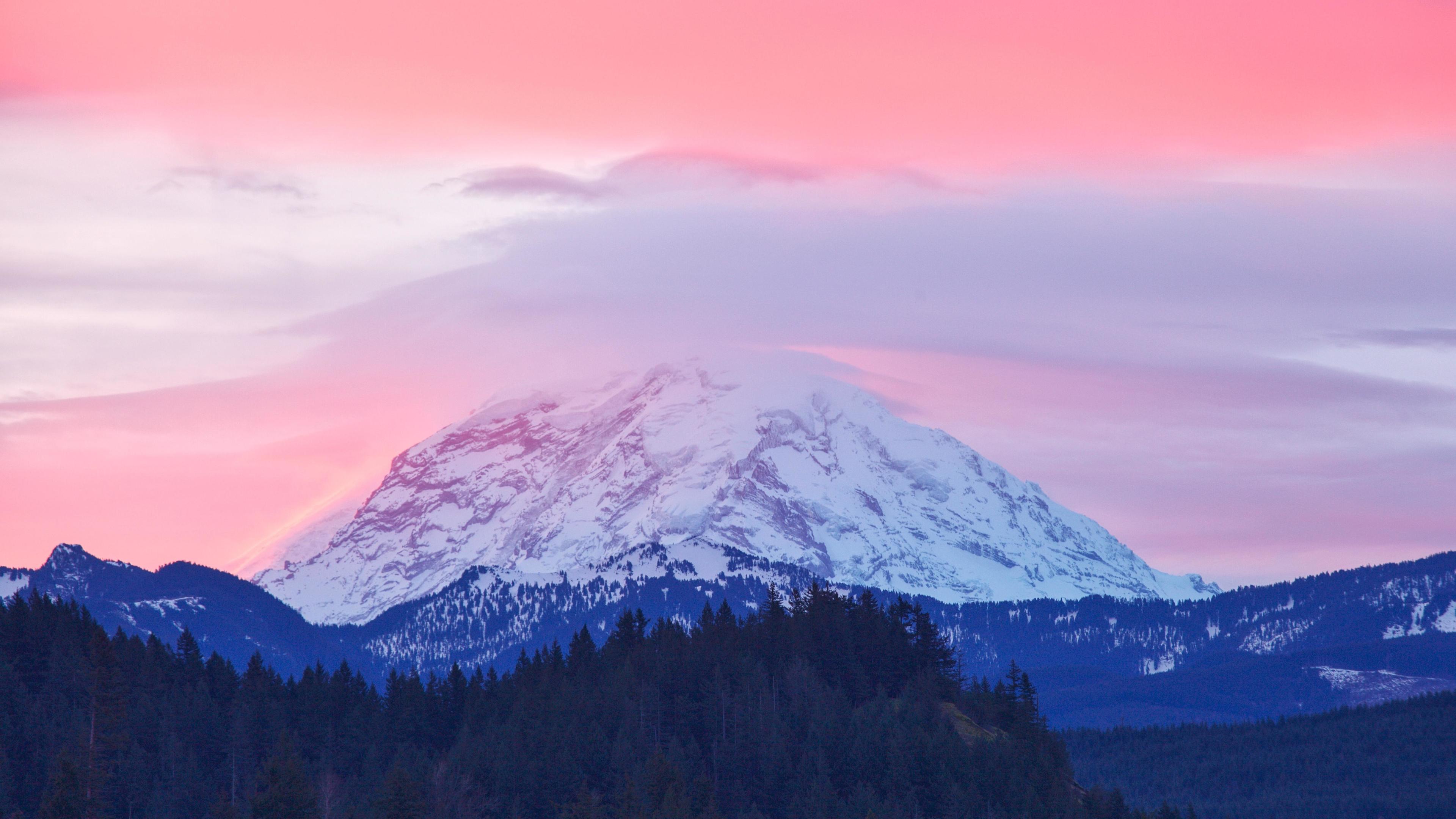 Wallpaper 4k Mount Rainier Sunrise Washington 4k Wallpaper