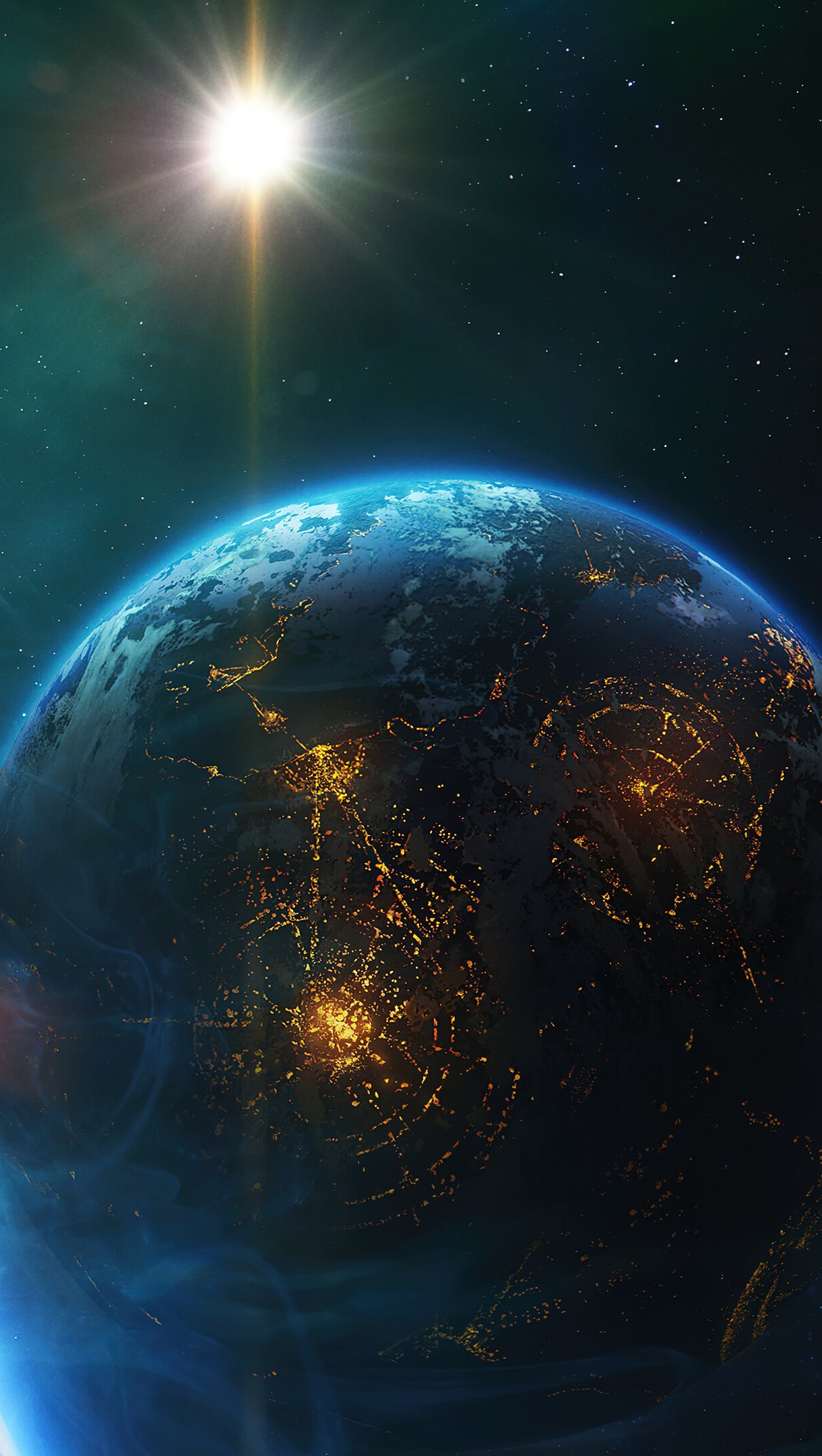 Earth on space Wallpaper 4k Ultra HD