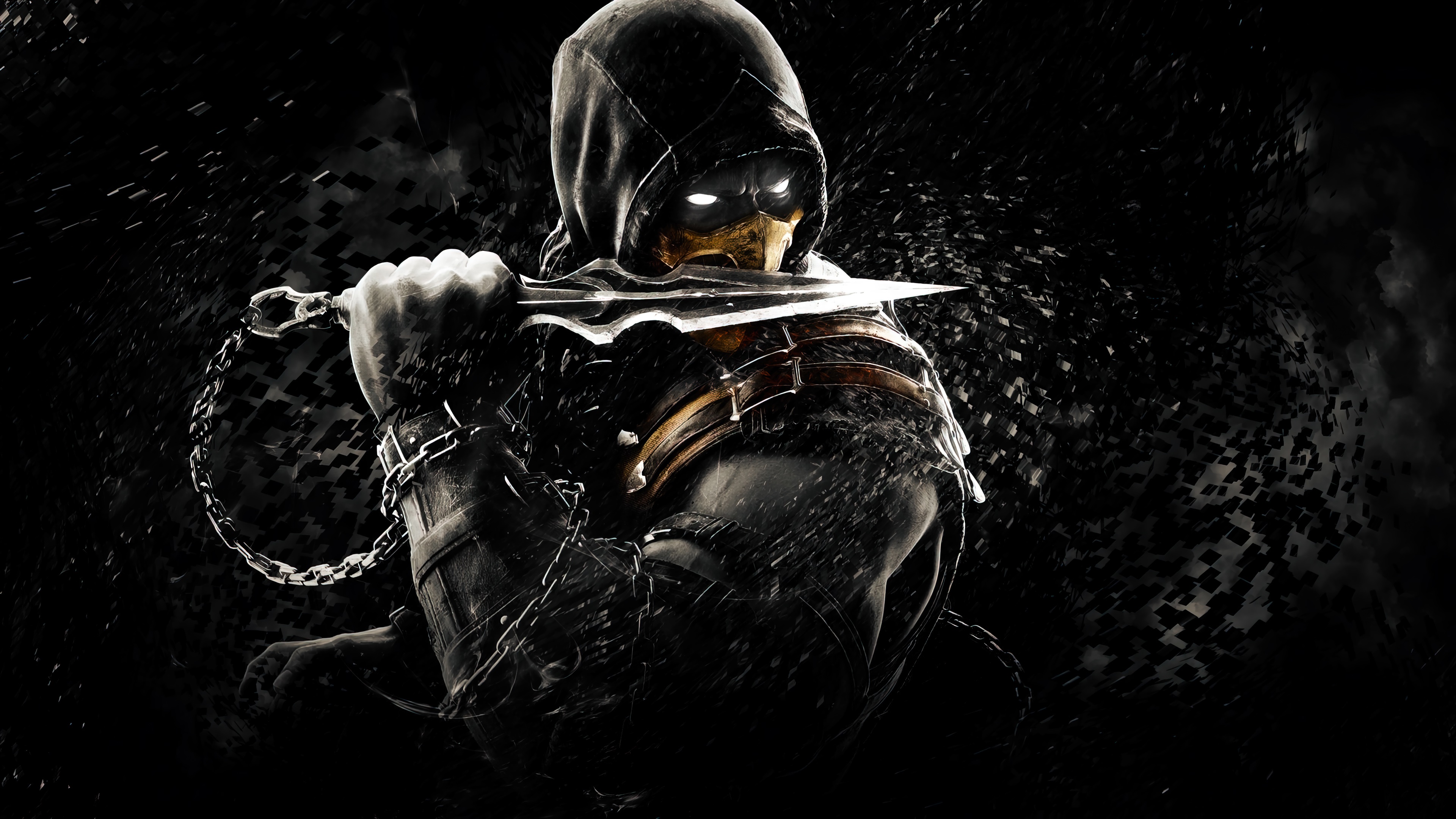 scorpion, mortal kombat x, digital art