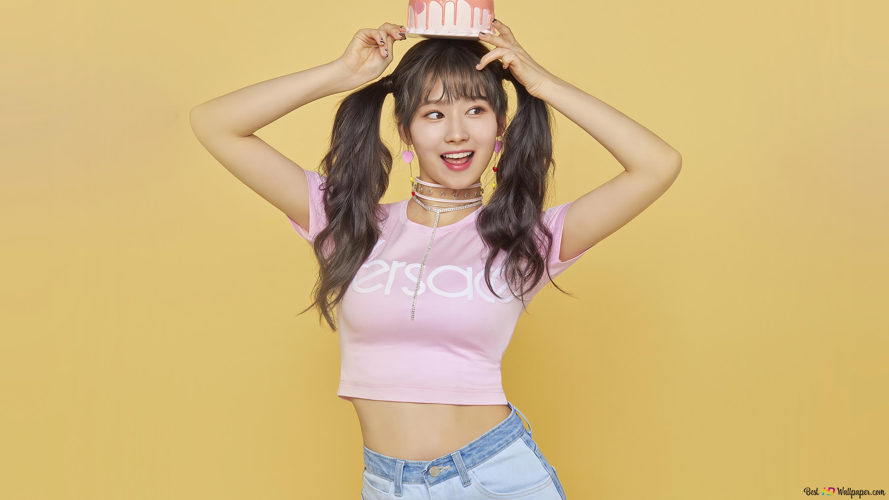 Cute 'Sana' From Twice [K Pop Band] 4K Wallpaper Download