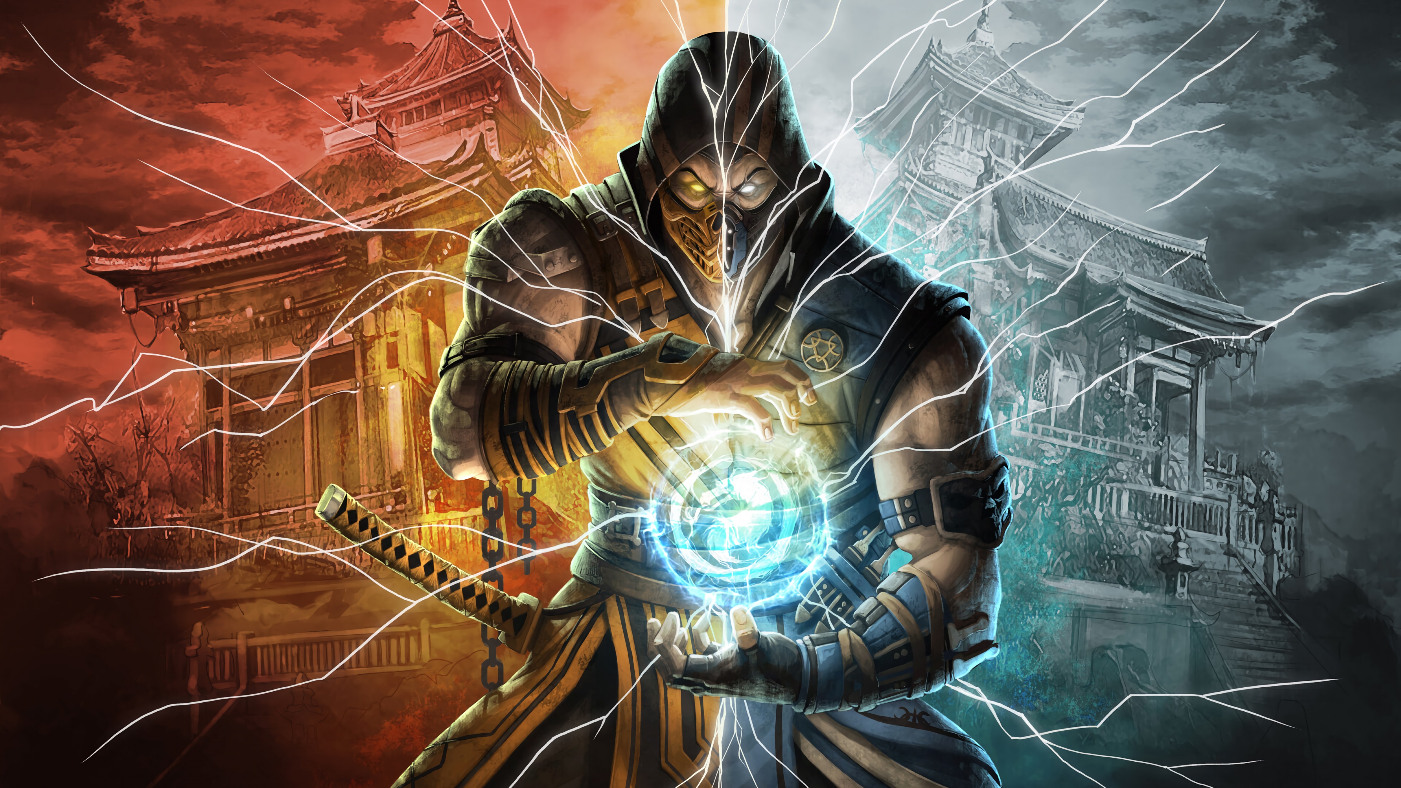 Mortal Kombat 11 Wallpaper 4K, Scorpion