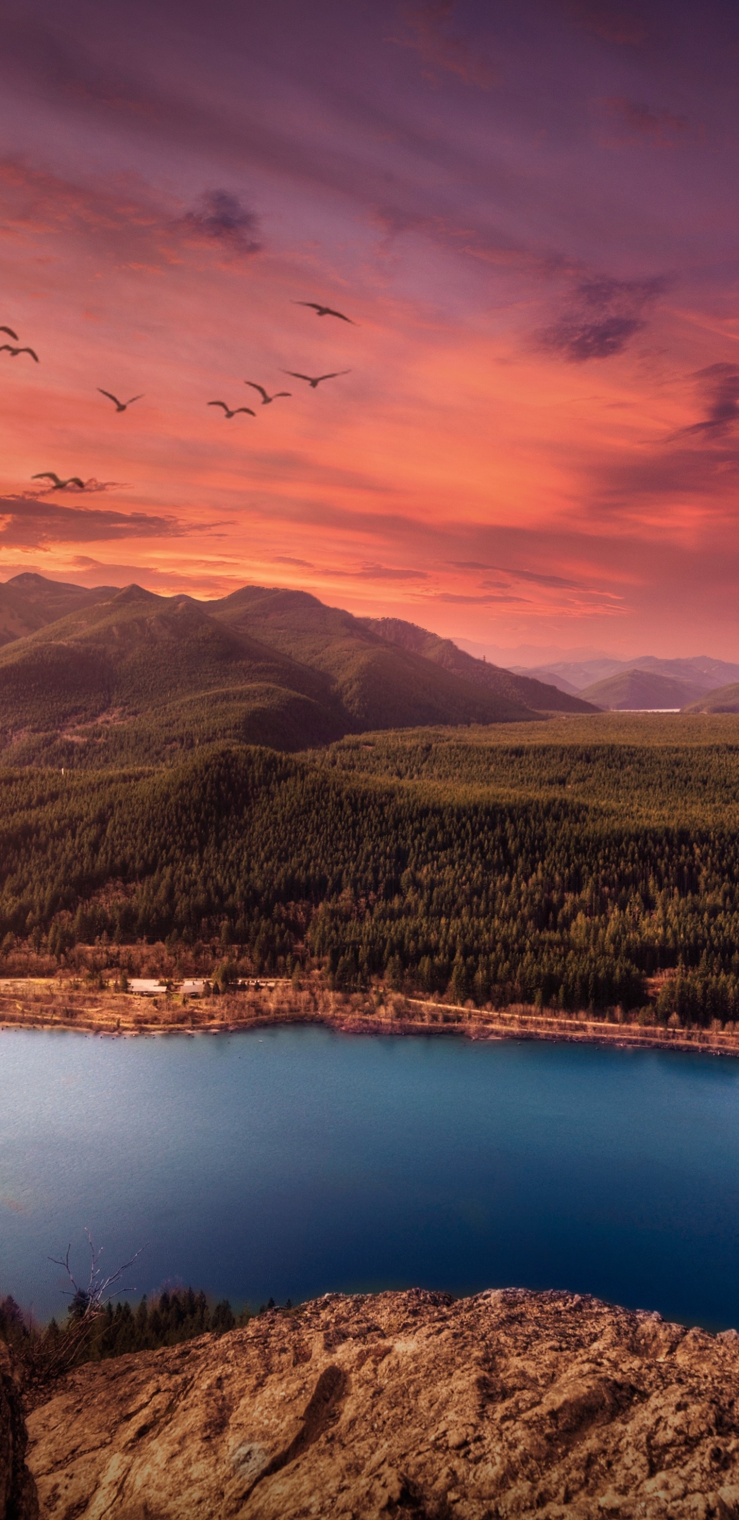Earth Lake, Landscape, Nature, 1440x2960 Phone HD Wallpaper