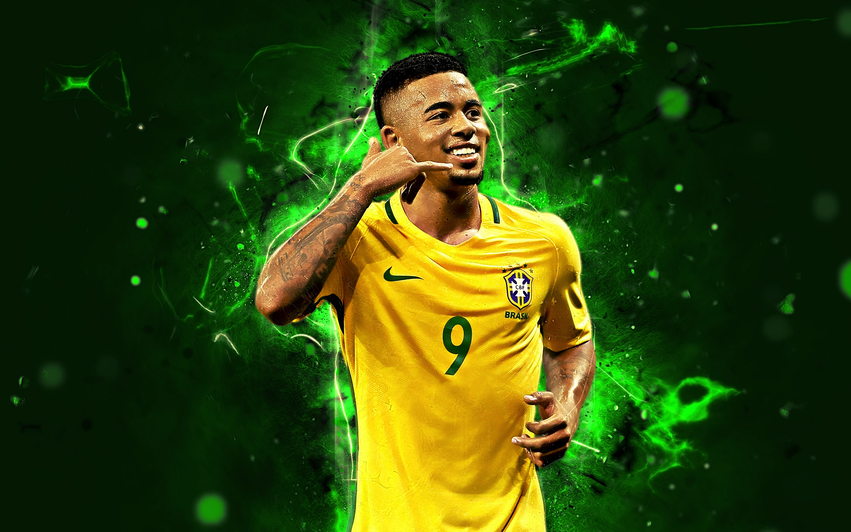 HD desktop wallpaper: Sports, Soccer, Brazilian, Gabriel Jesus download free picture