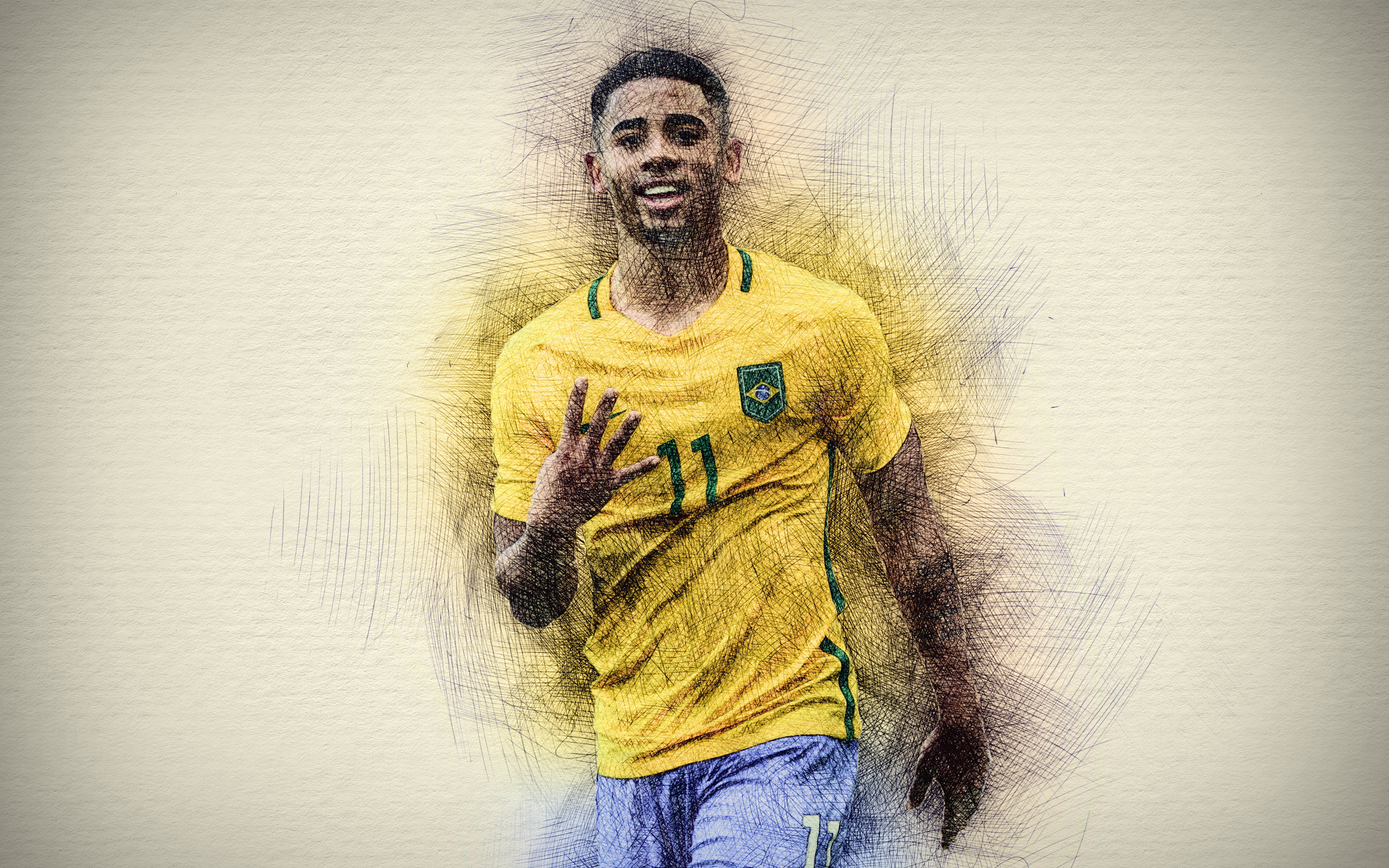 Brazilian, Gabriel Jesus, Soccer wallpaper