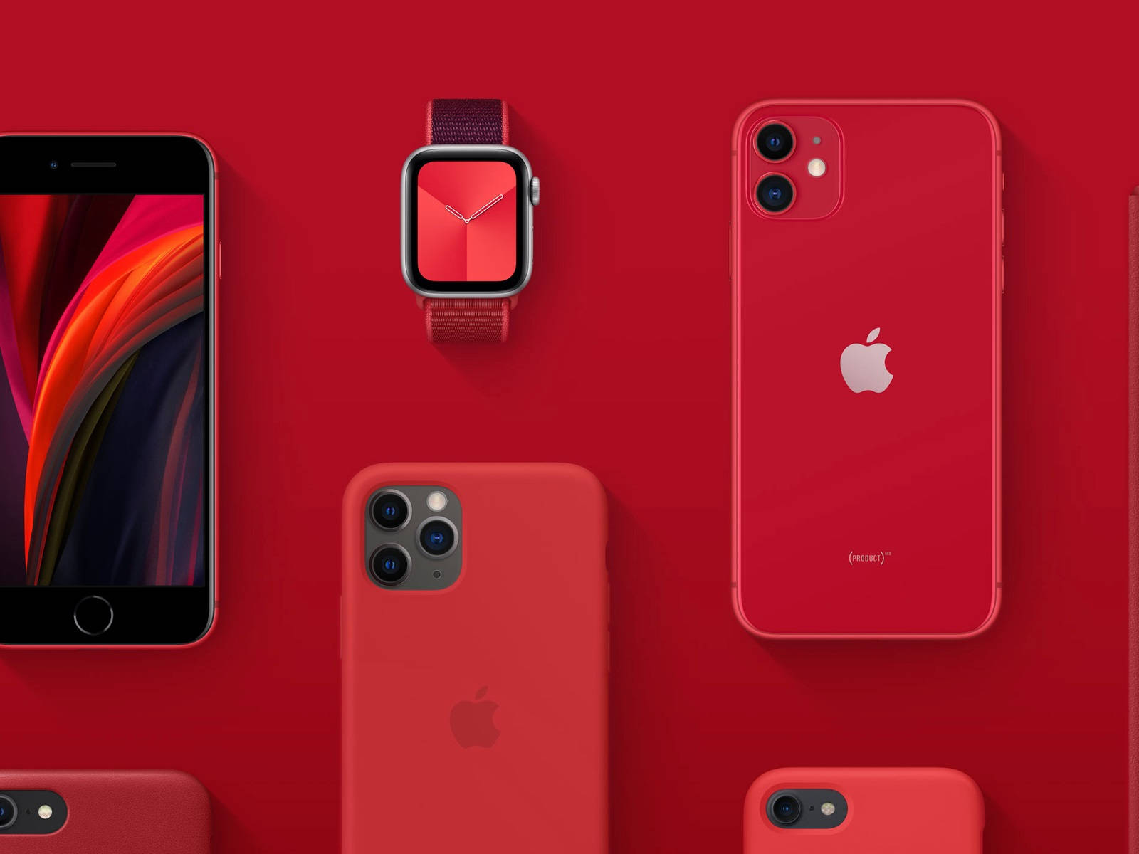 Download Apple Red Smart Gadget Products Wallpaper