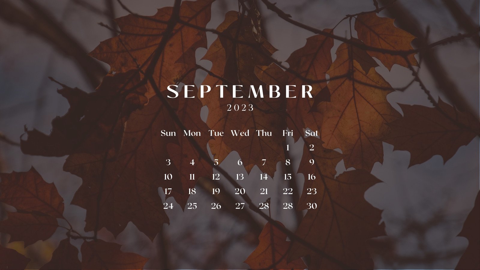 September 2023 Calendar Wallpapers - Wallpaper Cave