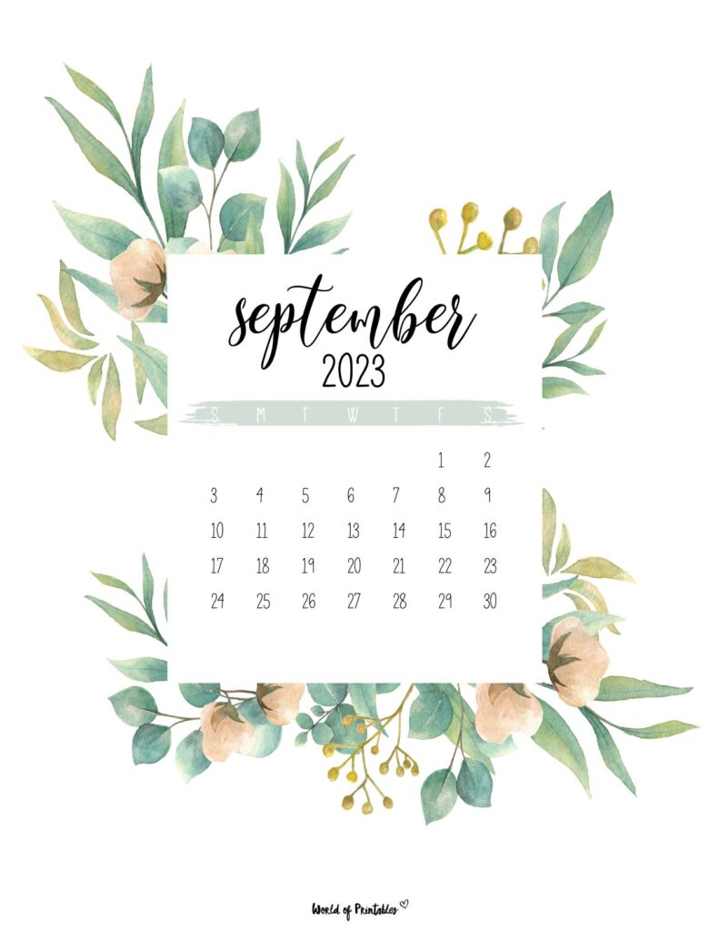 September 2023 Calendars
