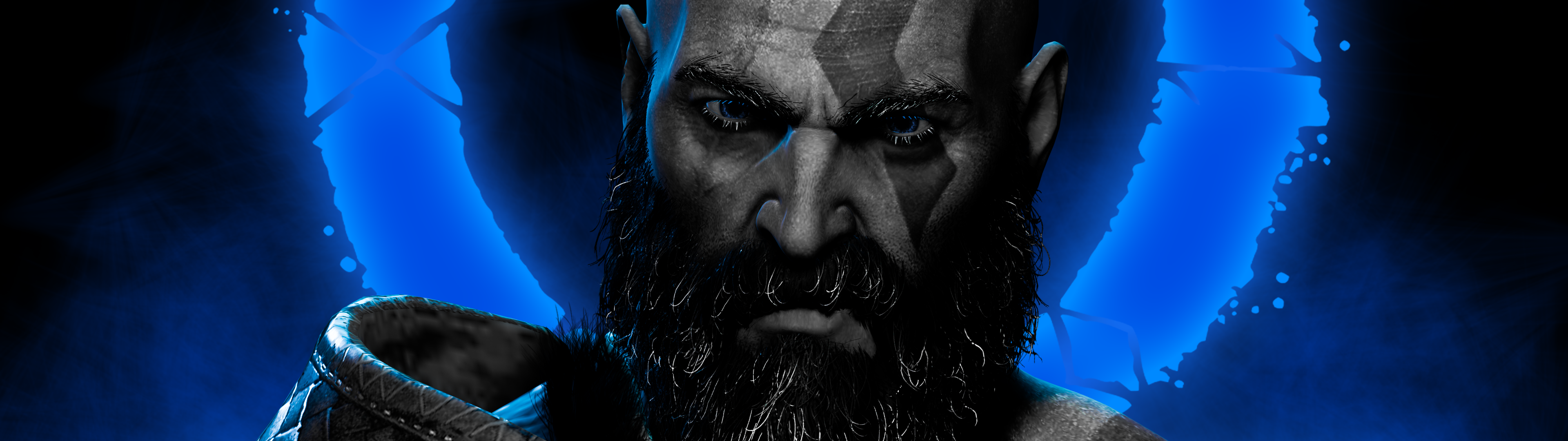 God of War Ragnarök Wallpaper 4K, Kratos, Dark background