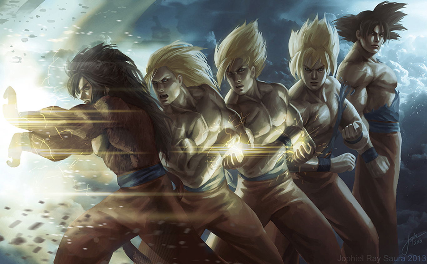 Dragon Ball Z Goku Wallpaper:1366x844