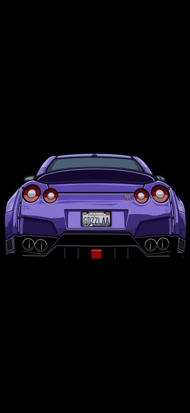 Download Violet Nissan R35 Gtr Car