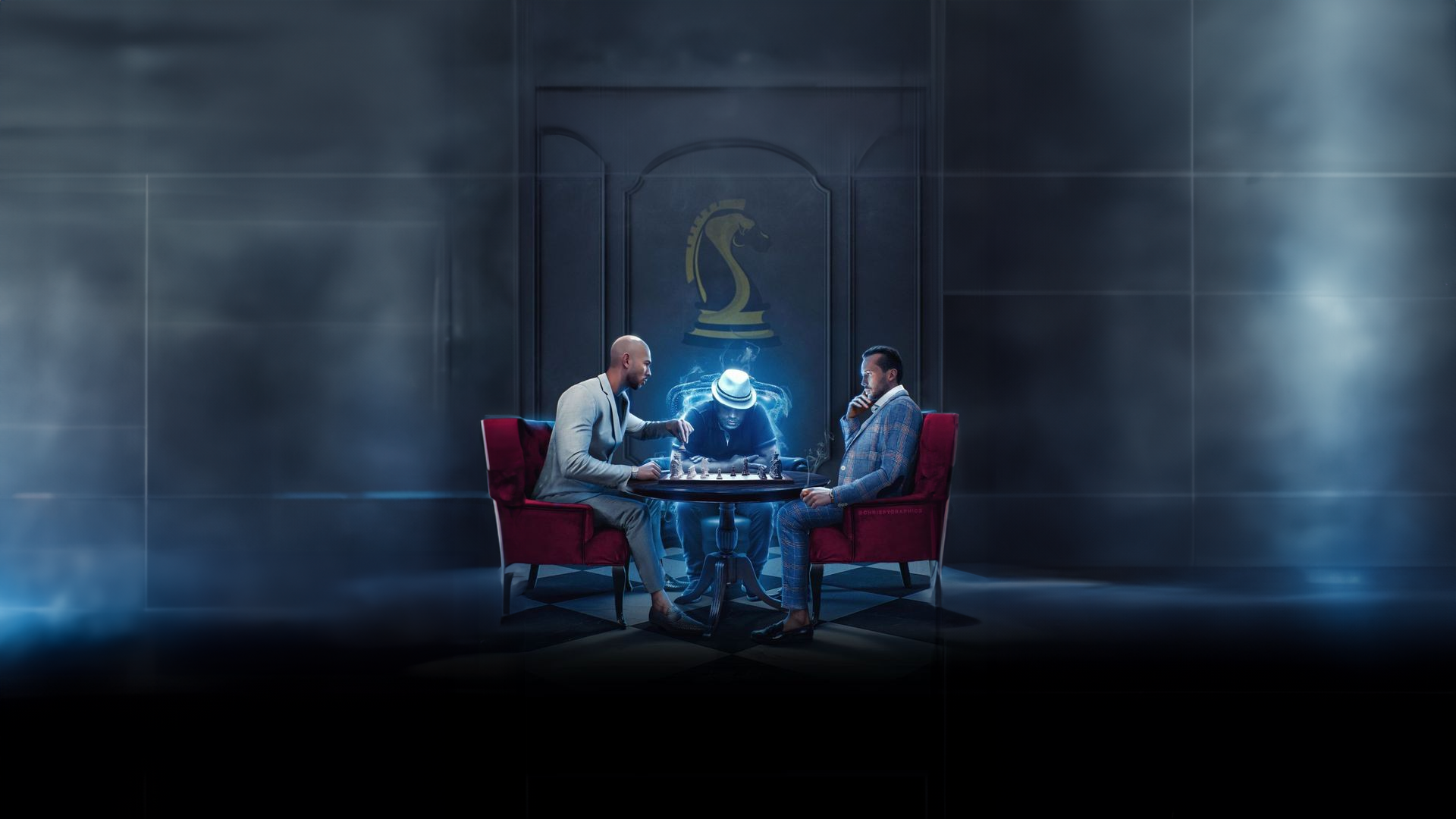 Wallpaper, chess, real world, Tate brothers 1920x1080