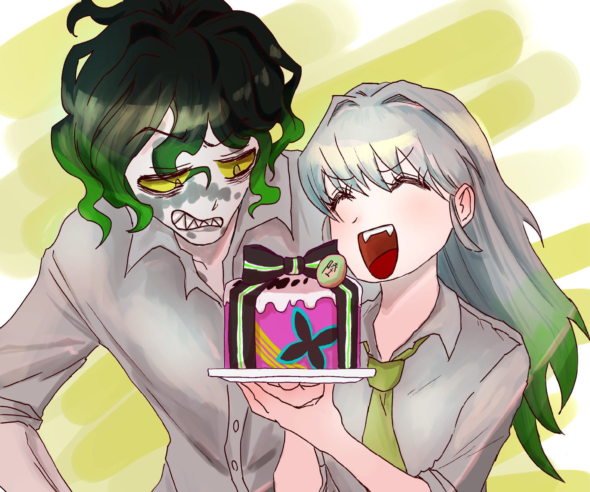 HD desktop wallpaper: Anime, Demon Slayer: Kimetsu No Yaiba, Daki (Demon Slayer), Gyutaro (Demon Slayer) download free picture