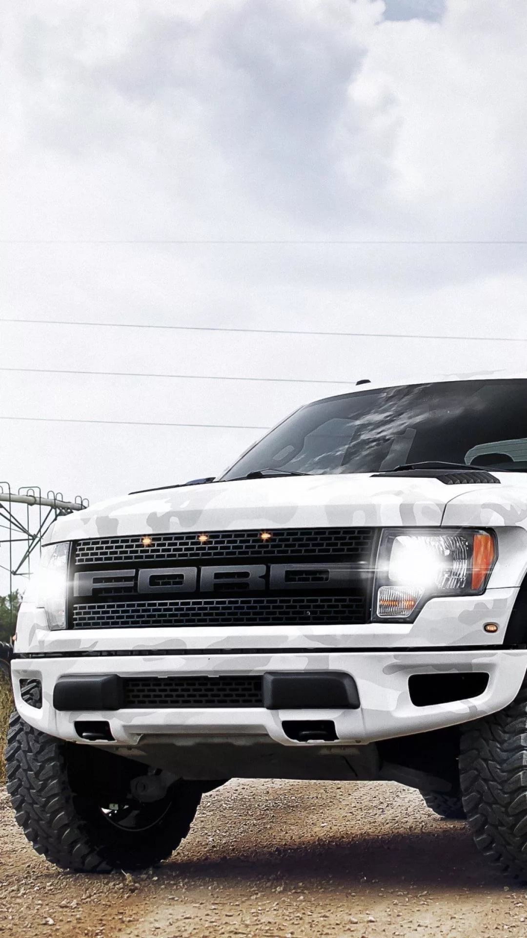 Lifted Truck iPhone Wallpaper