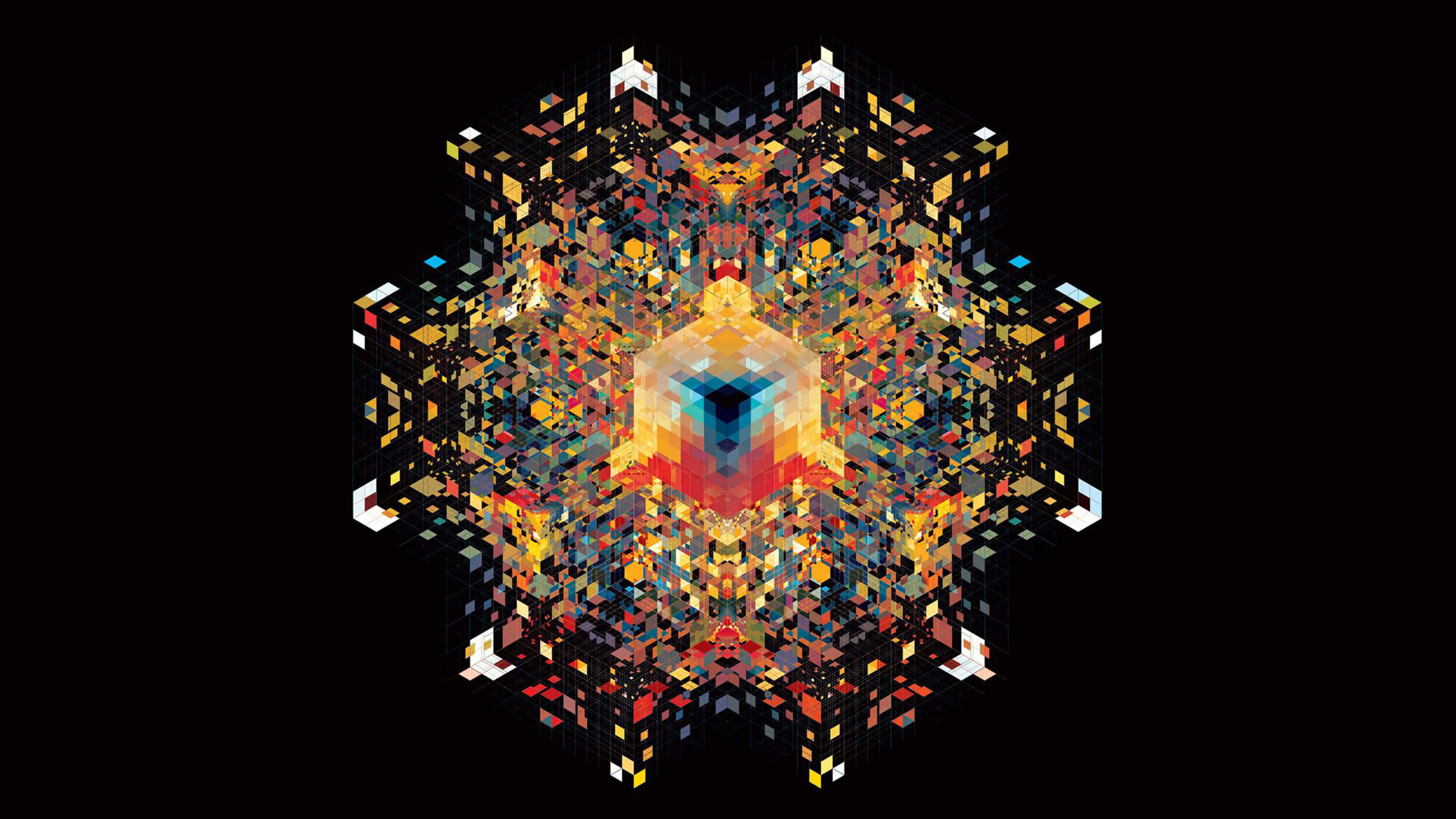 Symmetry Cube UHD 4K Wallpaper