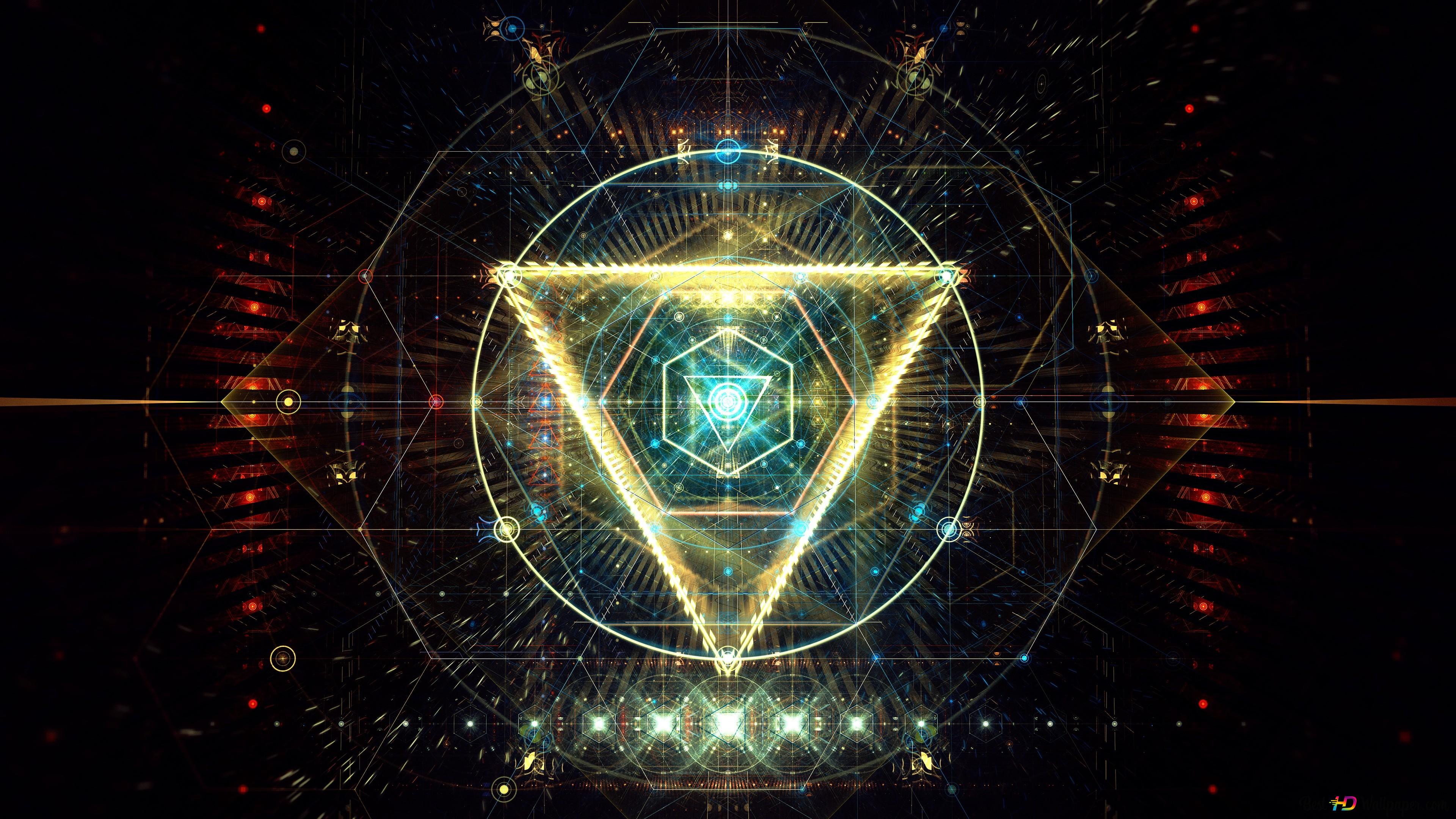 Geometry digital art 4K wallpaper download