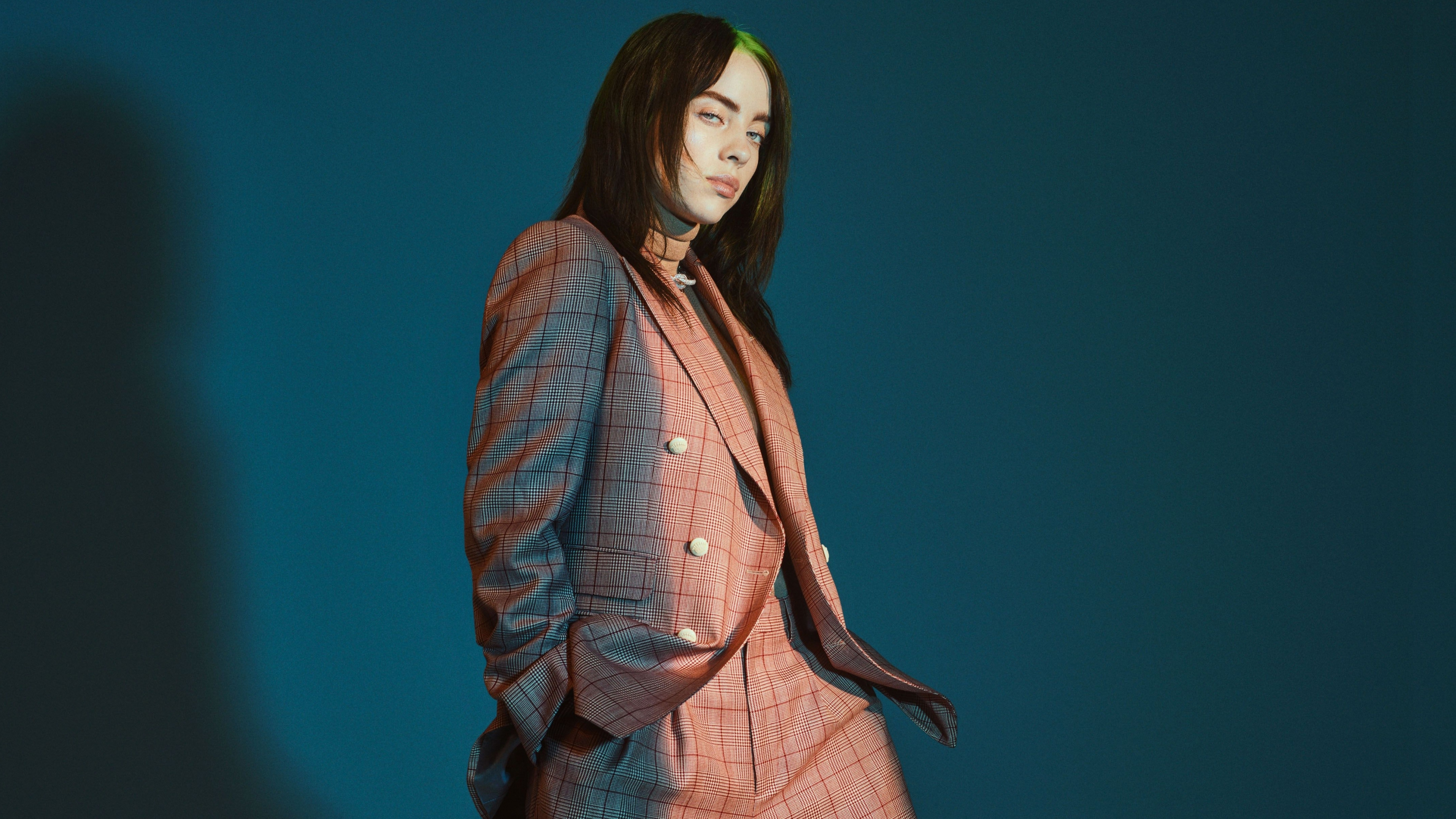 Download wallpaper 3840x2160 celebrity, billie eilish, elle 2019 4k wallpaper, uhd wallpaper, 16:9 widescreen 3840x2160 HD background, 22474