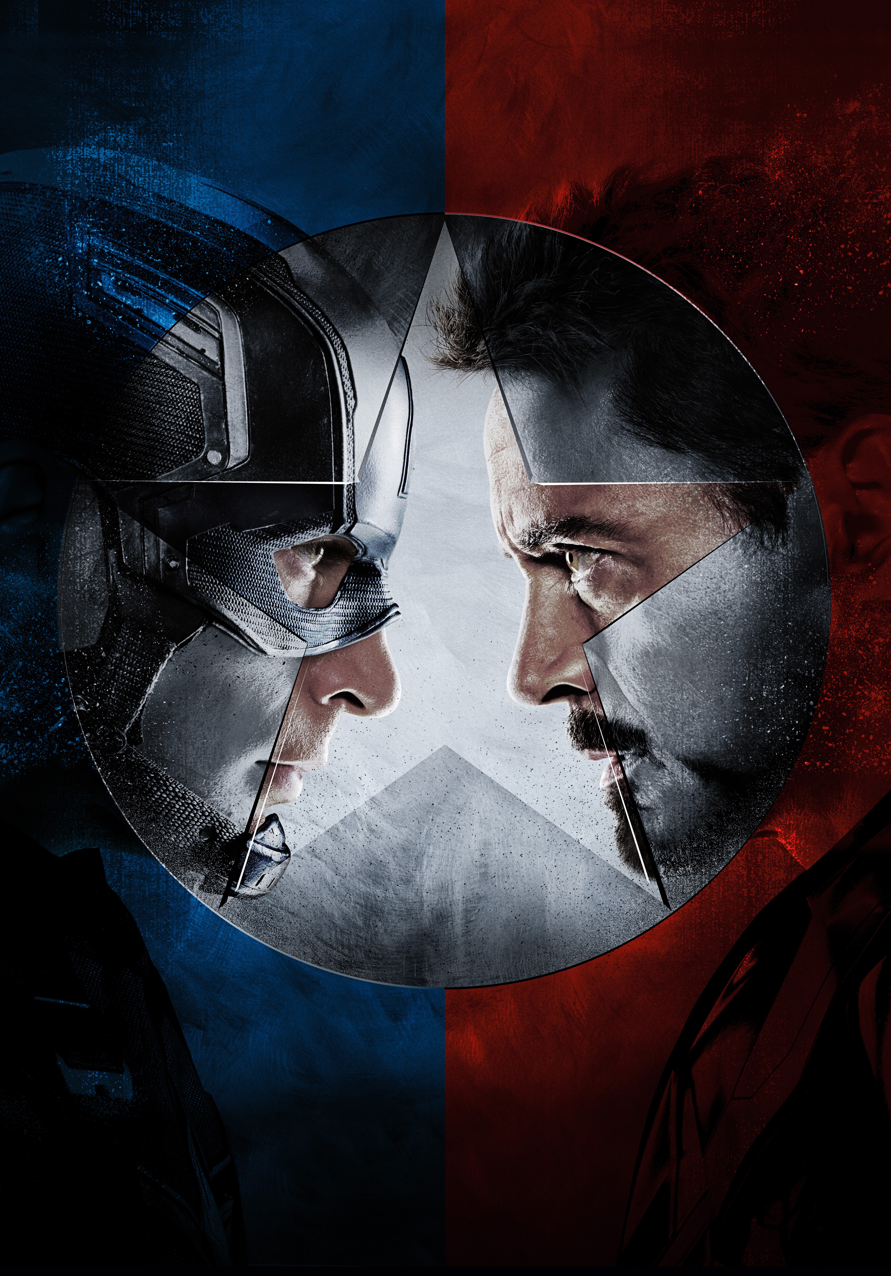 Captain America vs Iron Man Civil War 4K Wallpaper