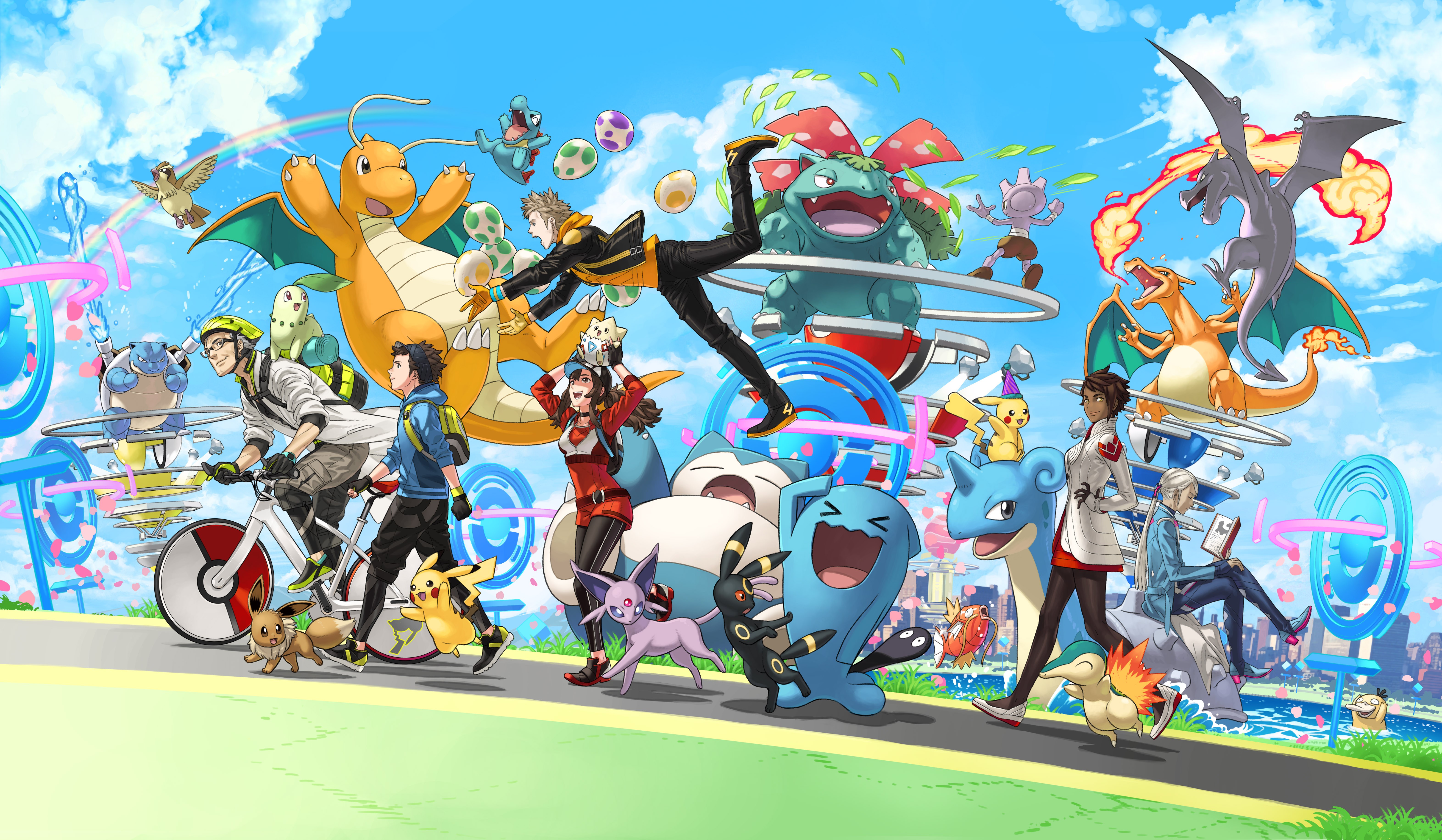 Pokémon GO Anniversary Artwork