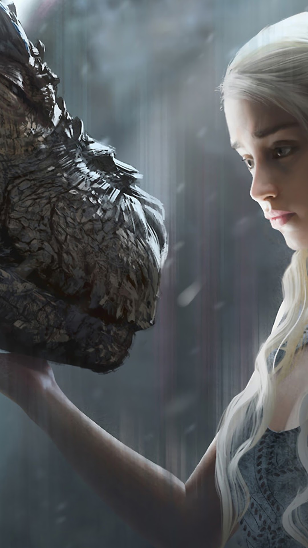 Daenerys Targaryen And Dragon From Game Of Thrones HD Phone Wallpaper
