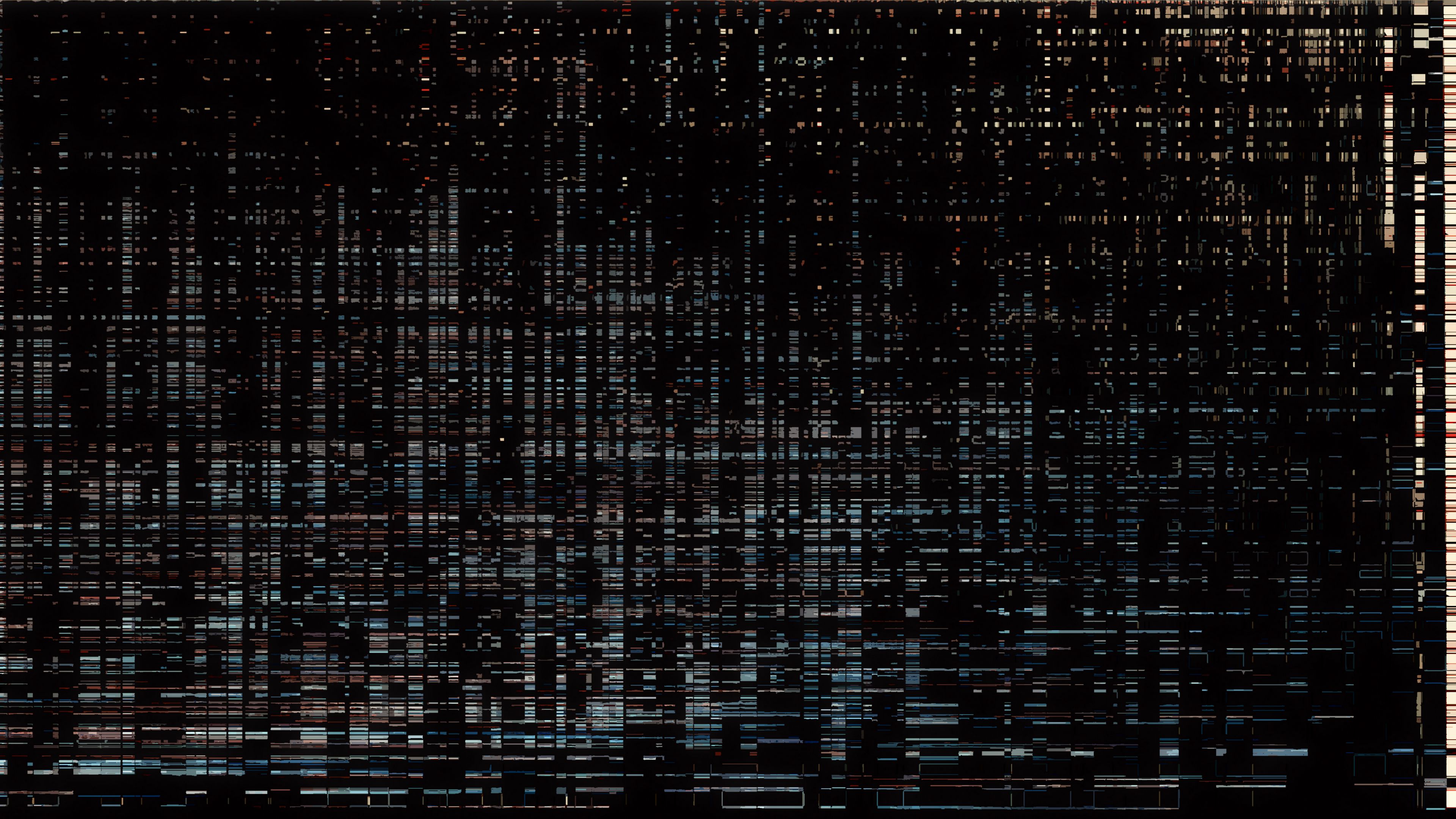 Download wallpaper 3840x2160 texture, glitch, noise, distortion, dark 4k uhd 16:9 HD background