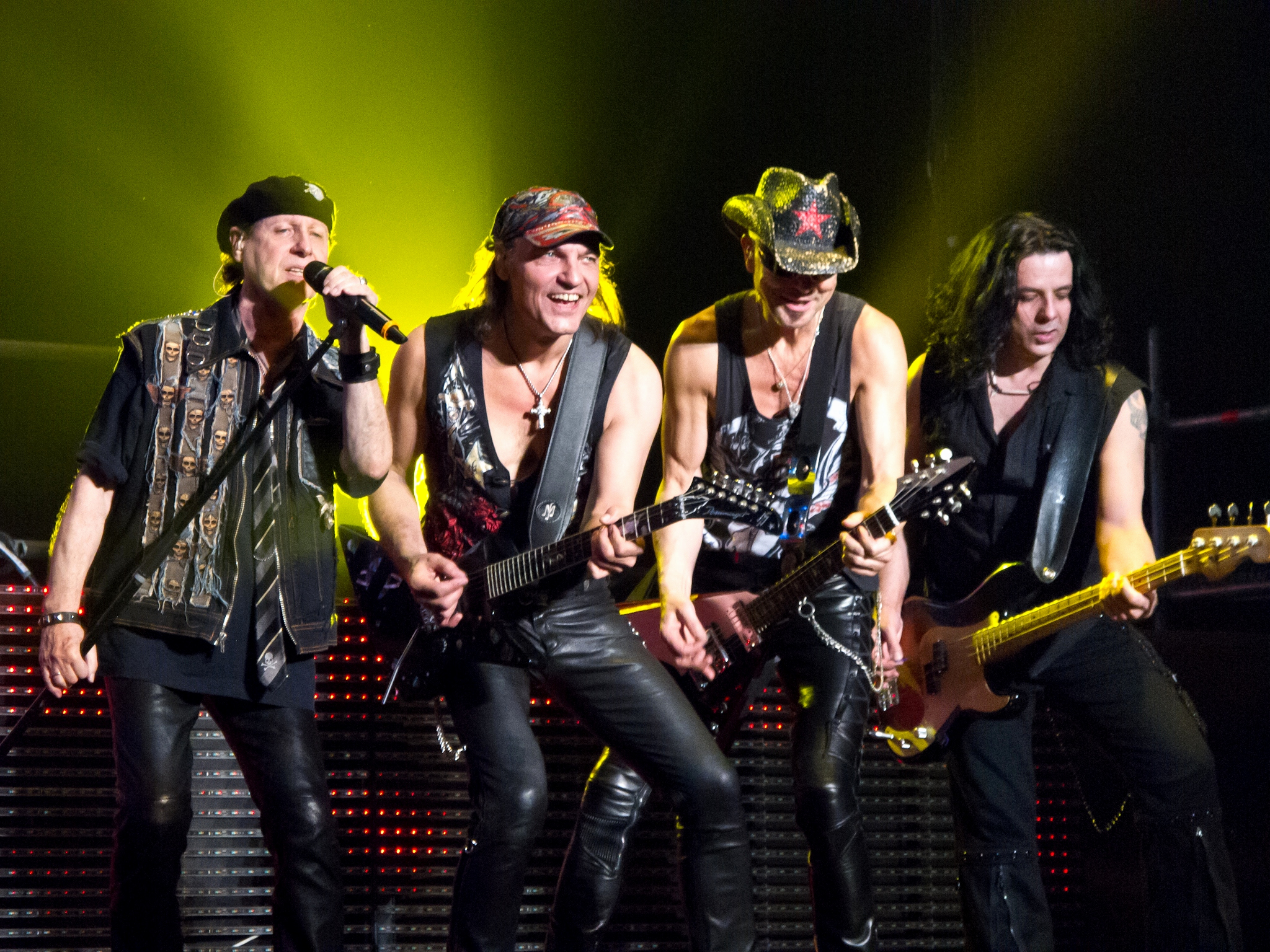 Wallpaper Klaus Meine, Scorpions, Rudolf Schenker, Hard Rock, Musical Ensemble, Background Free Image