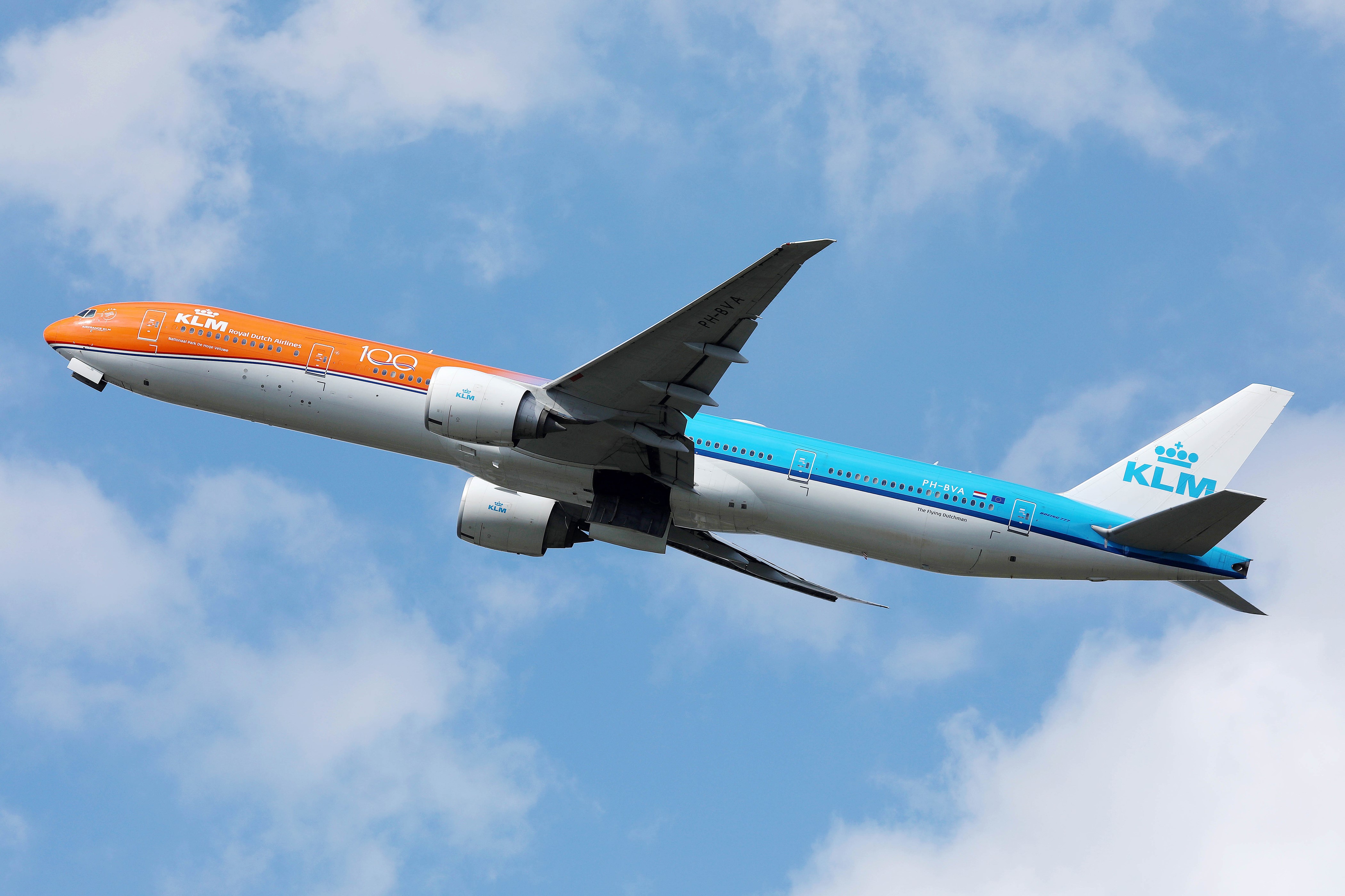 KLM Orange livery b777 1080P, 2k, 4k HD wallpaper, background free download